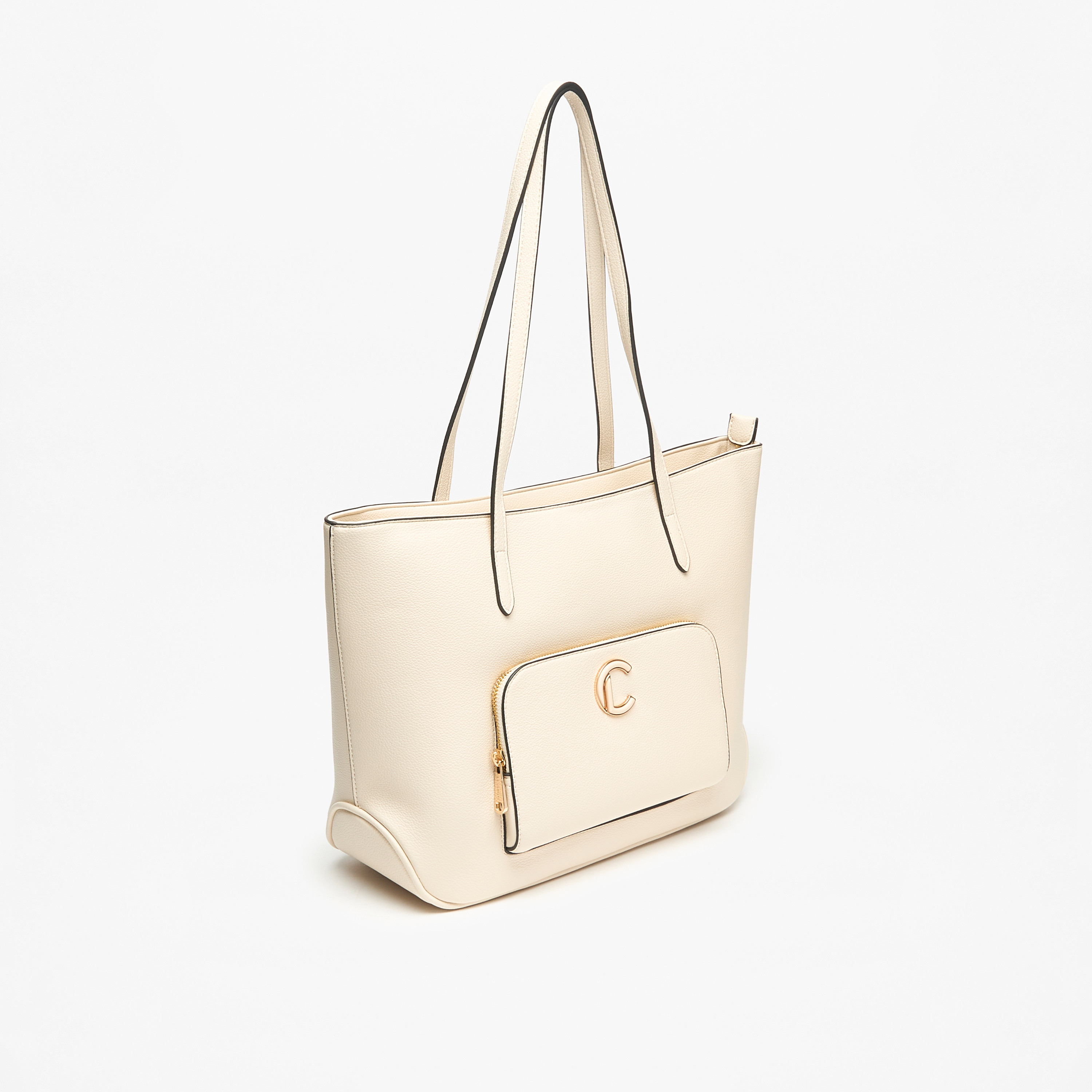 شنطة توتي سادة بسحاب إغلاق وجيب أمامي من لو كونفورت-women-bagsandwallets-handbags-image-2