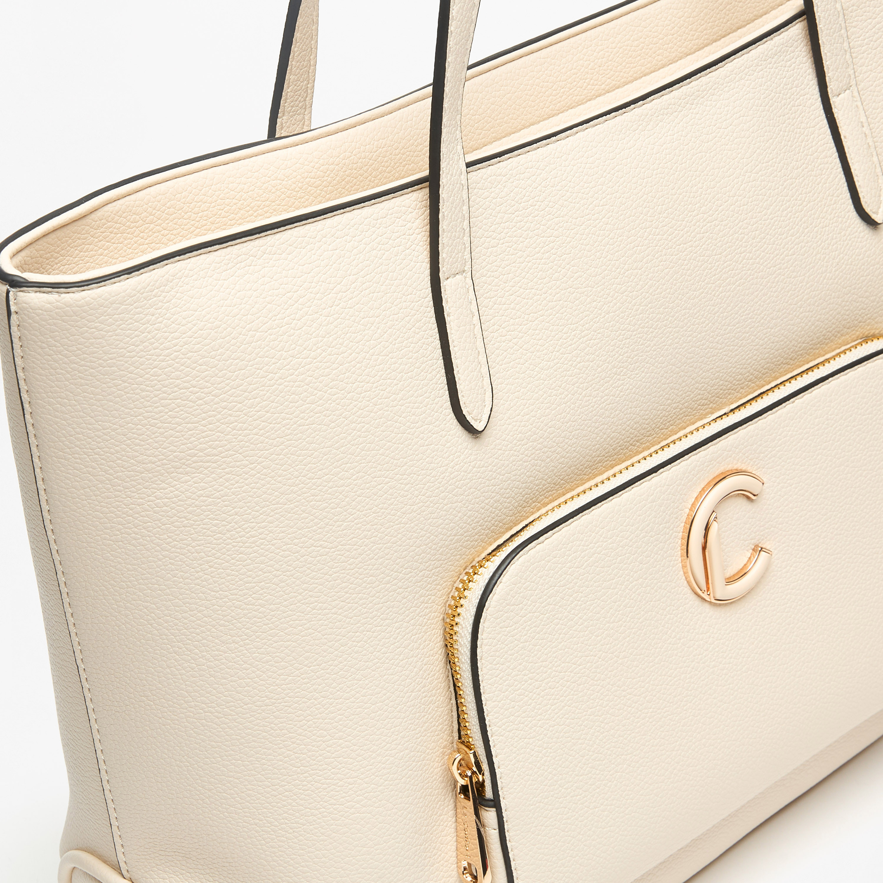 شنطة توتي سادة بسحاب إغلاق وجيب أمامي من لو كونفورت-women-bagsandwallets-handbags-image-4
