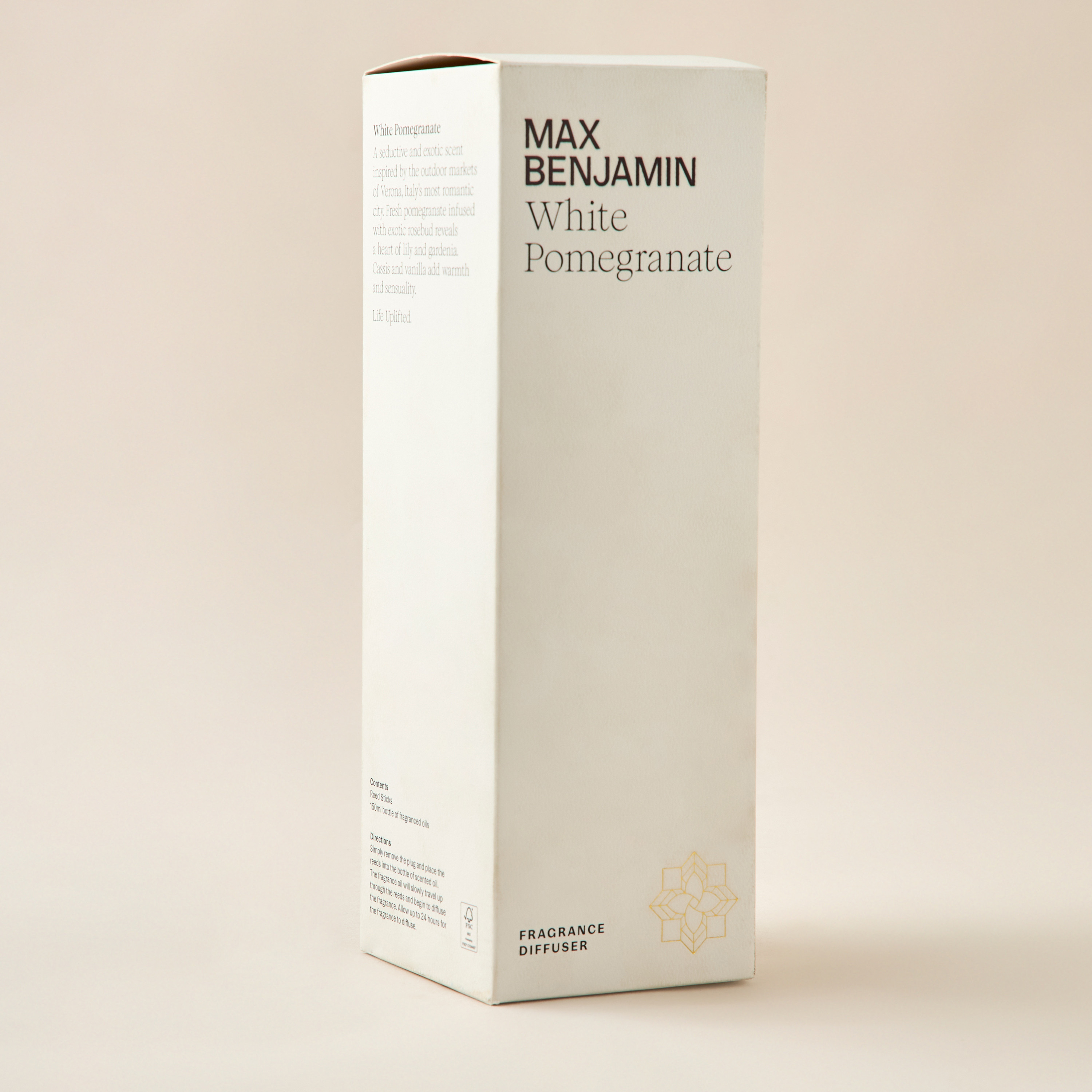 MAX BENJAMIN White Pomegranate Reed Diffuser - 150 ml-household-homefragrance-reeddiffusers-image-4