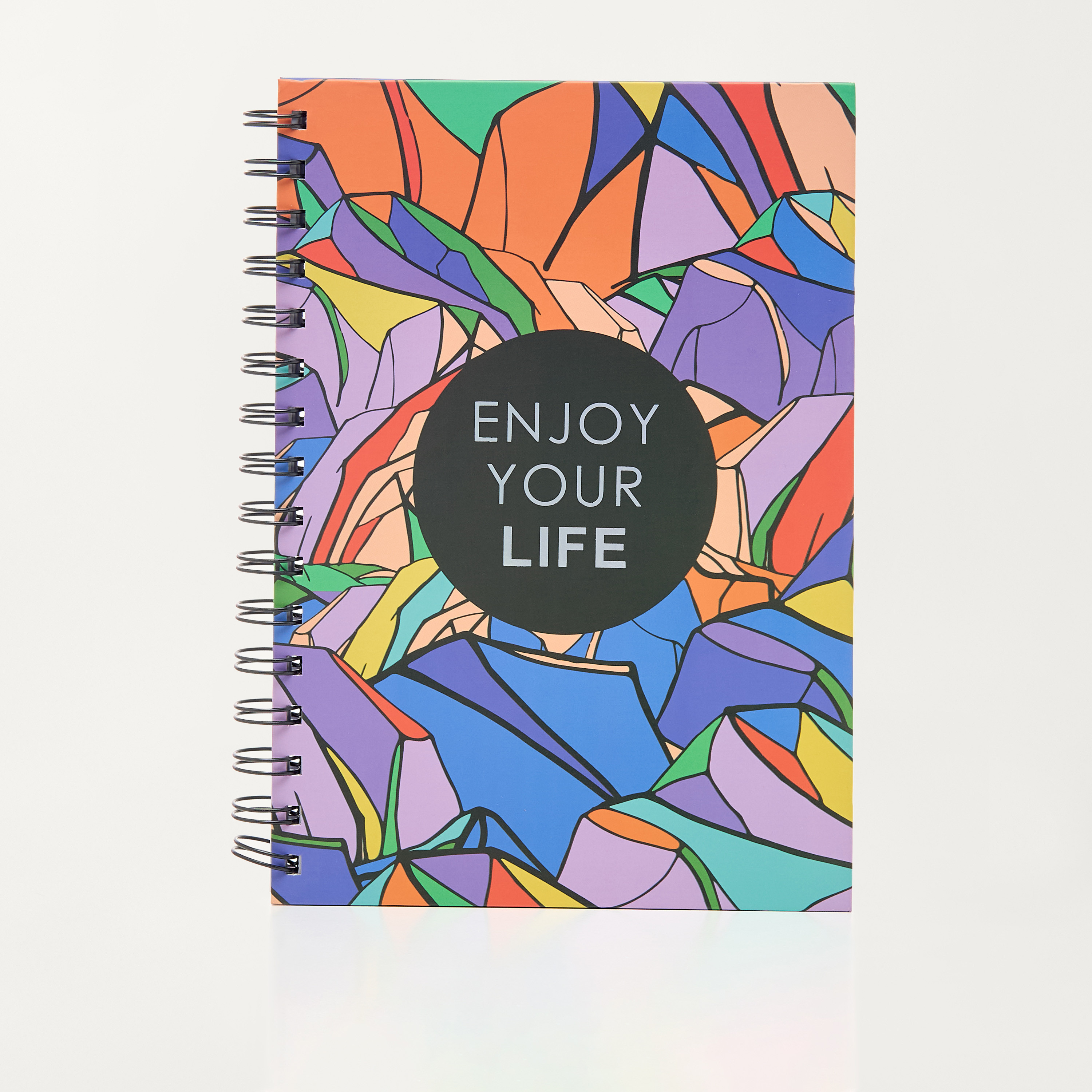 Slogan Print 80-Sheet Spiral A5 Notebook-school-stationery-notebooks-image-1