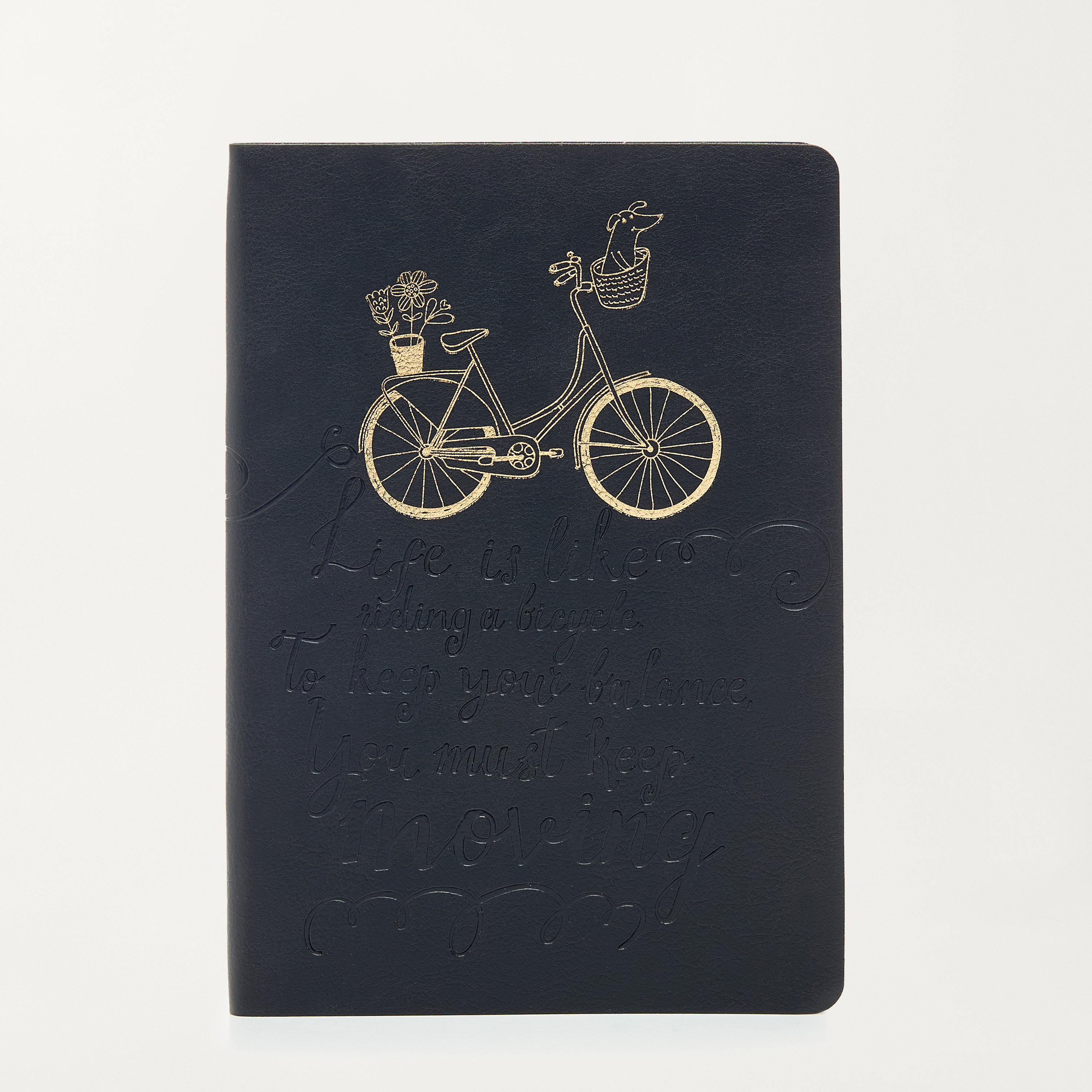 Slogan Embossed 80-Sheet Soft Cover A5 Journal-school-stationery-planners-image-1