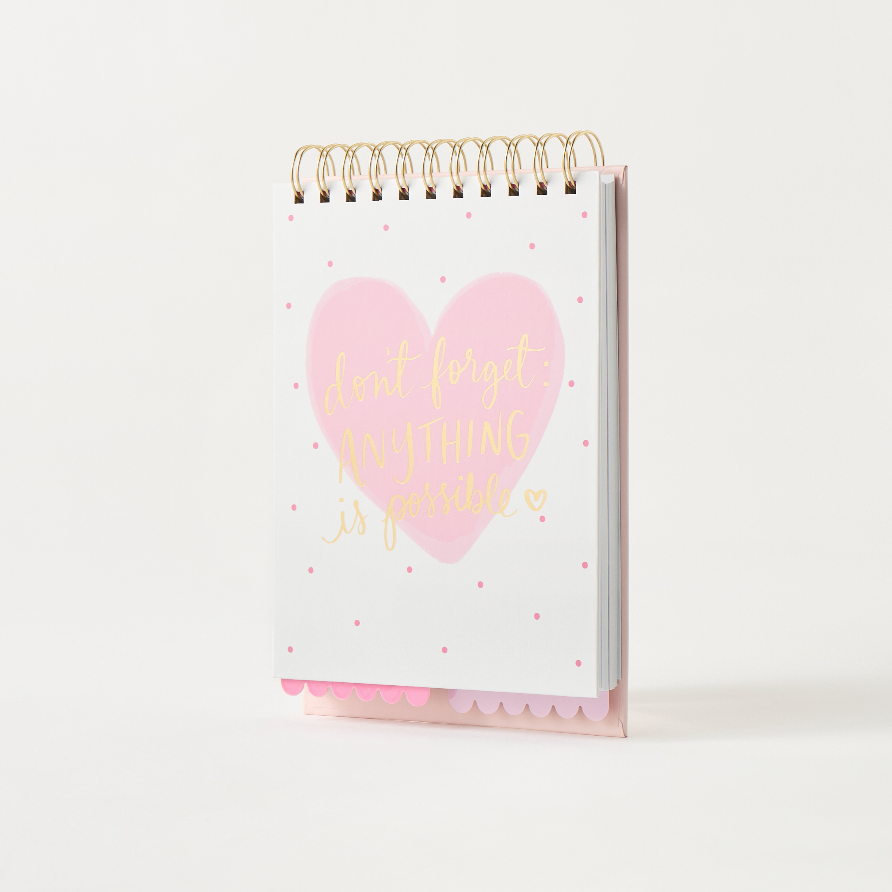 Slogan Print A5 Spiral Notebook-school-stationery-notebooks-image-1