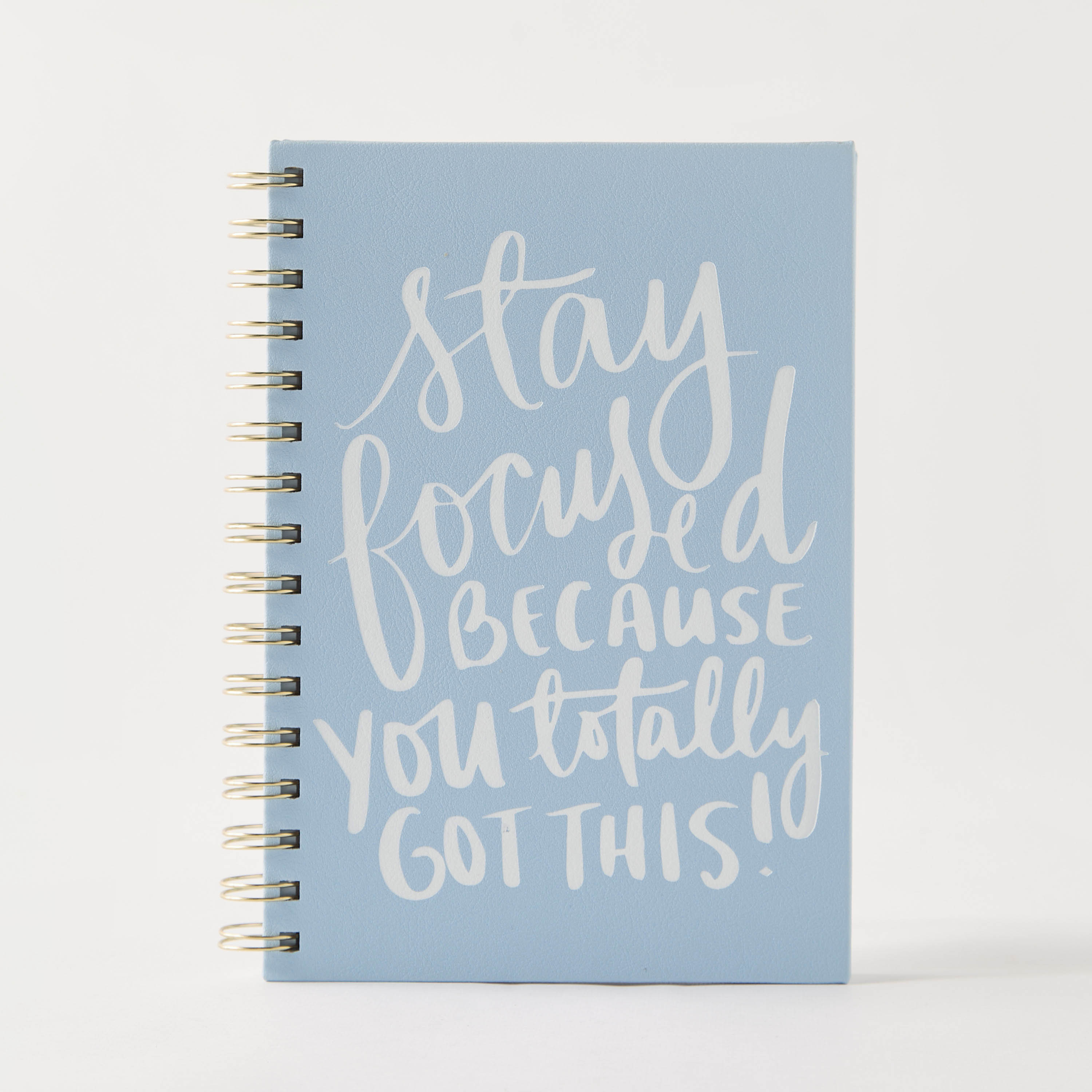 Slogan Print Ruled Spiral Bound A5 Notebook-school-stationery-notebooks-image-1