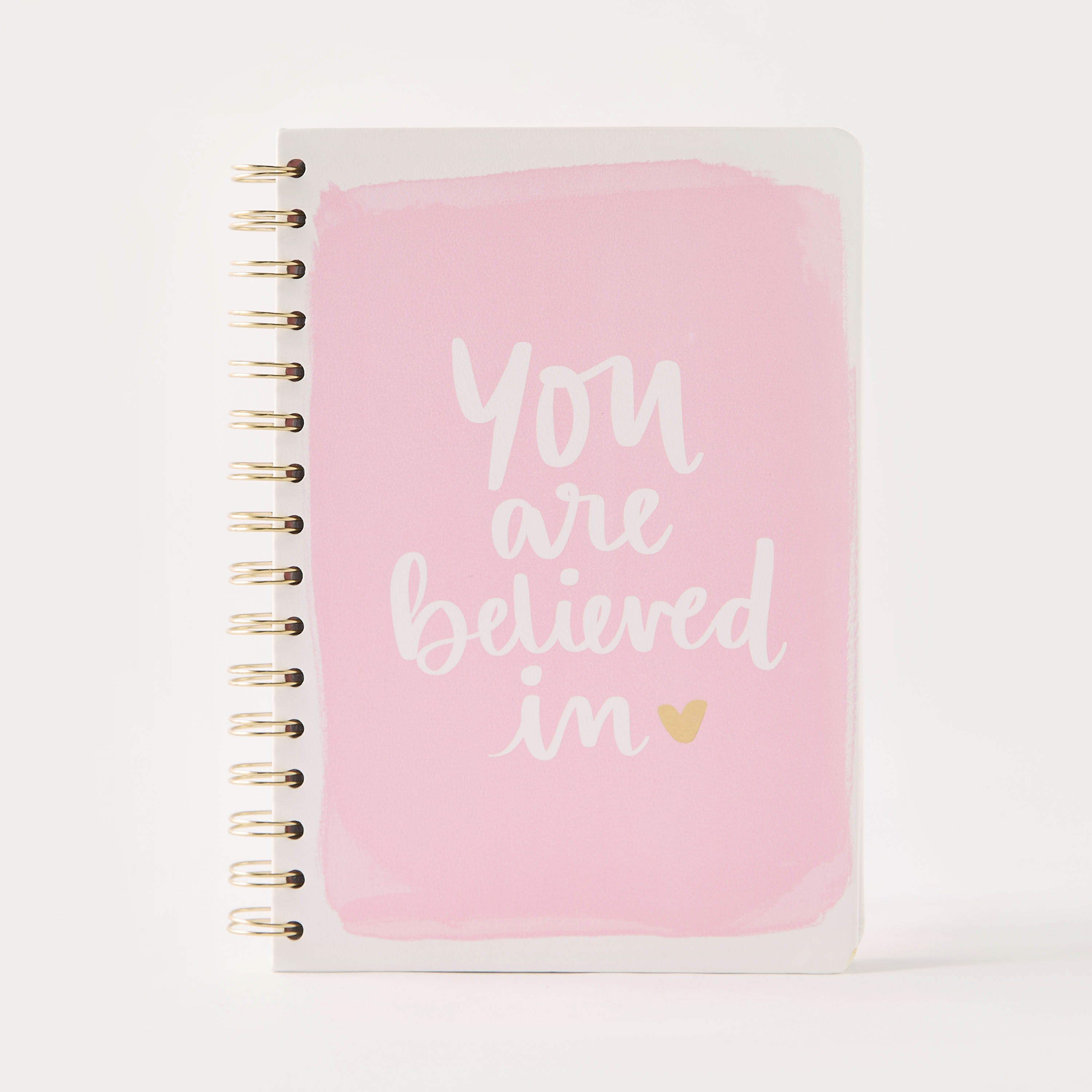 Slogan Print Ruled Spiral Bound A5 Notebook-school-stationery-notebooks-image-1