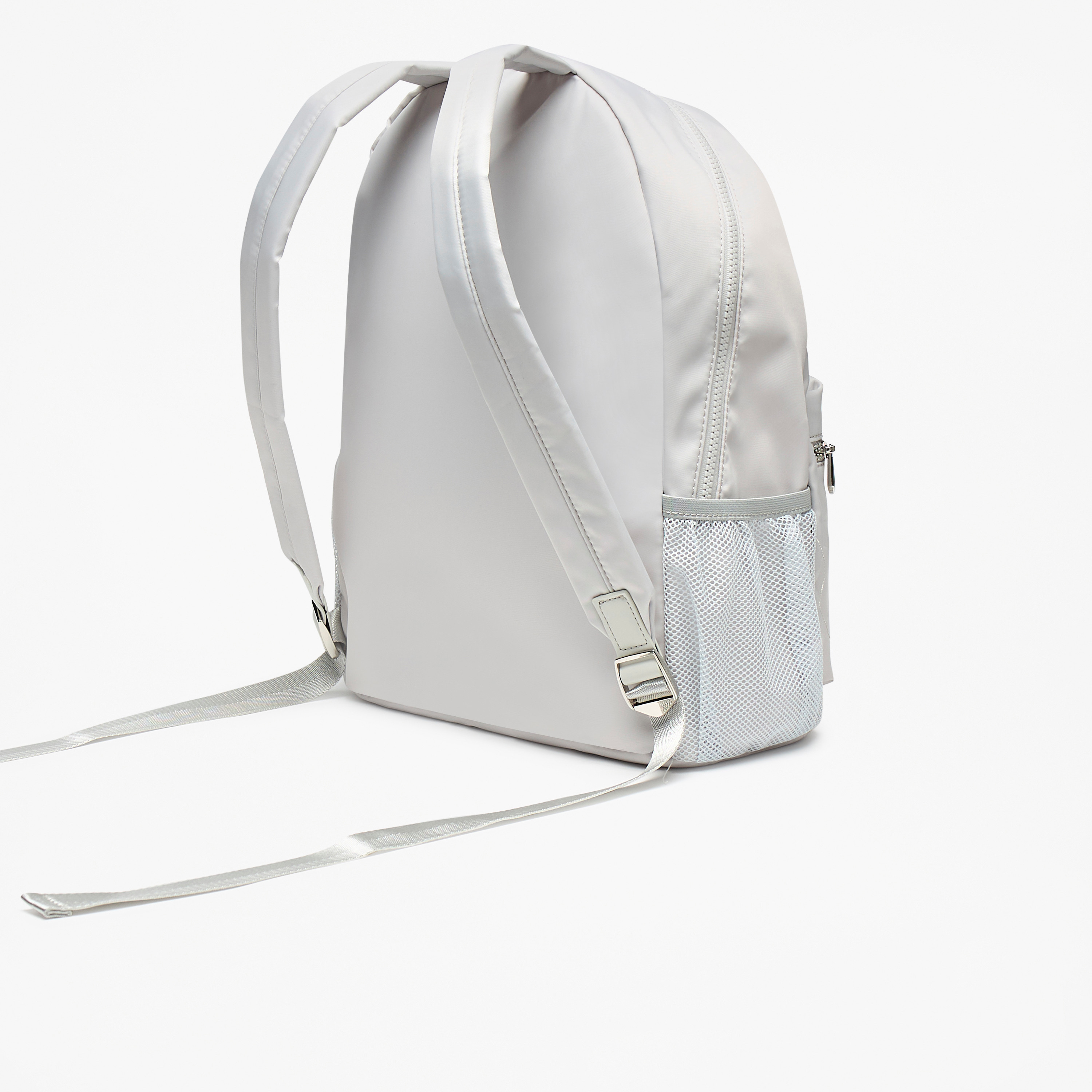 Missy Logo Applique Backpack with Adjustable Straps and Zip Closure - 31x40x13 cm-men-bags-image-3