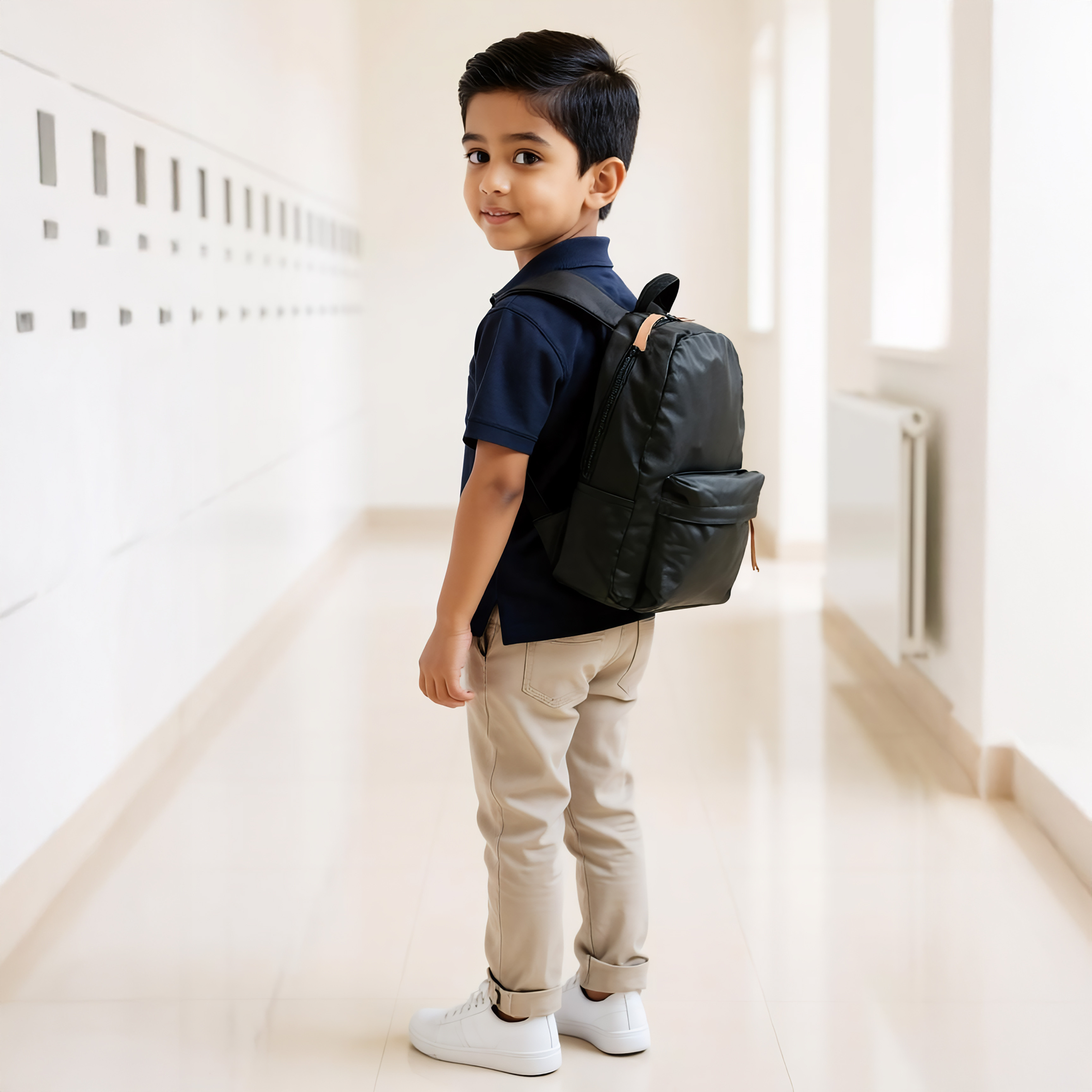Syloon Solid 12-Piece School Backpack Set for Kids 5-13+ Years with Lunch Bag and Pencil Pouch -school-bagsandbackpacks-sets-image-2