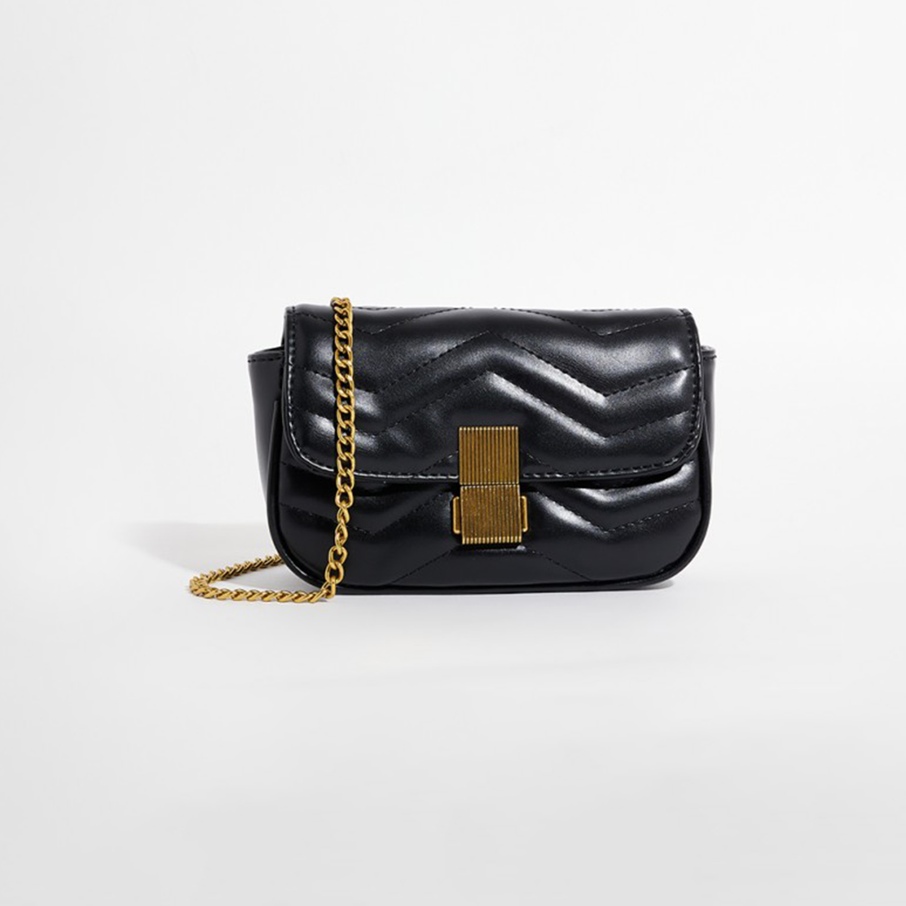 أيروبوستال شنطة كروس لون أخضر بحزام سلسلة وشعار معدني وقفل بلاستيكي-women-bagsandwallets-handbags-image-5