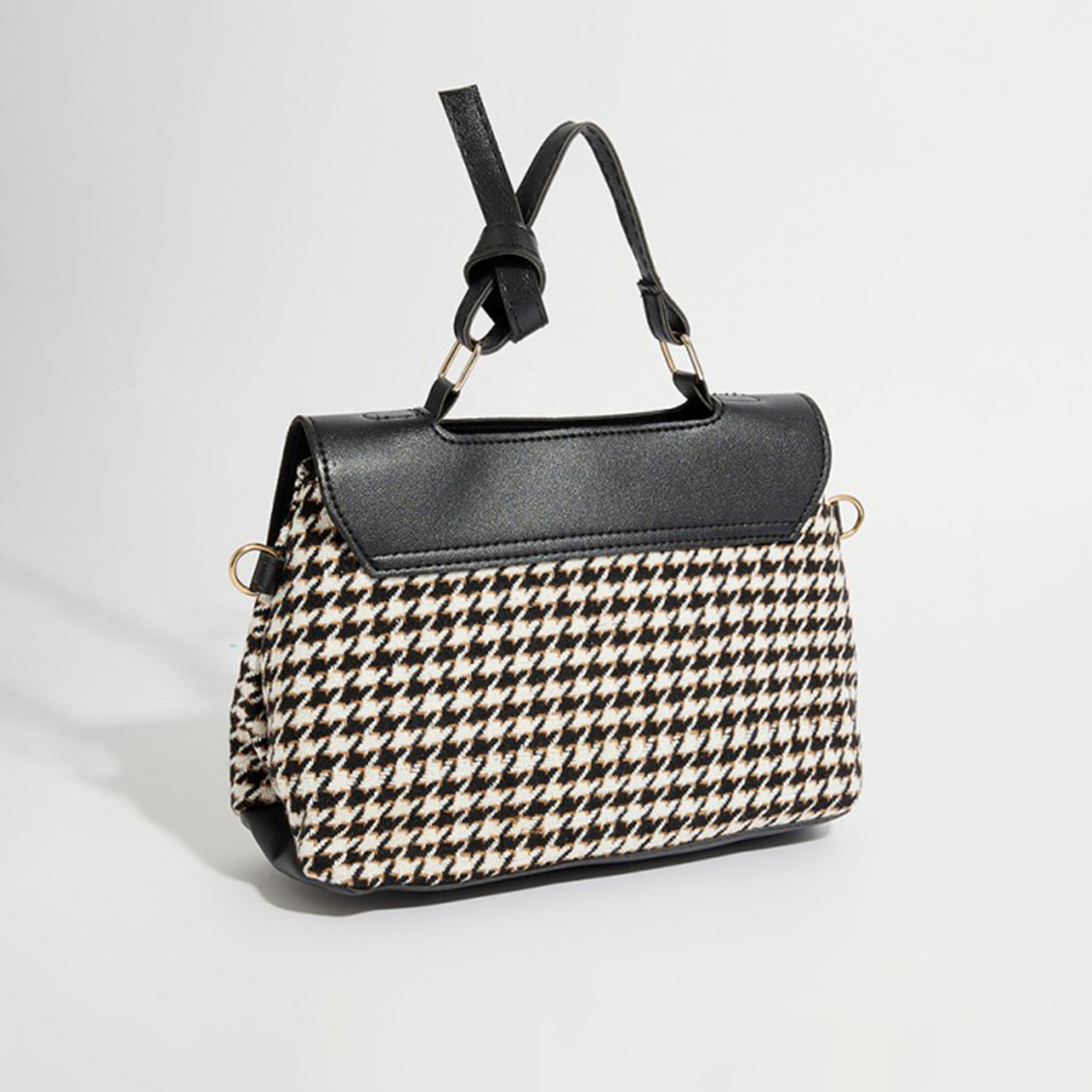 Aeropostale Textured Crossbody Bag Black with Removable Strap and Pattern Design-women-bagsandwallets-handbags-image-2