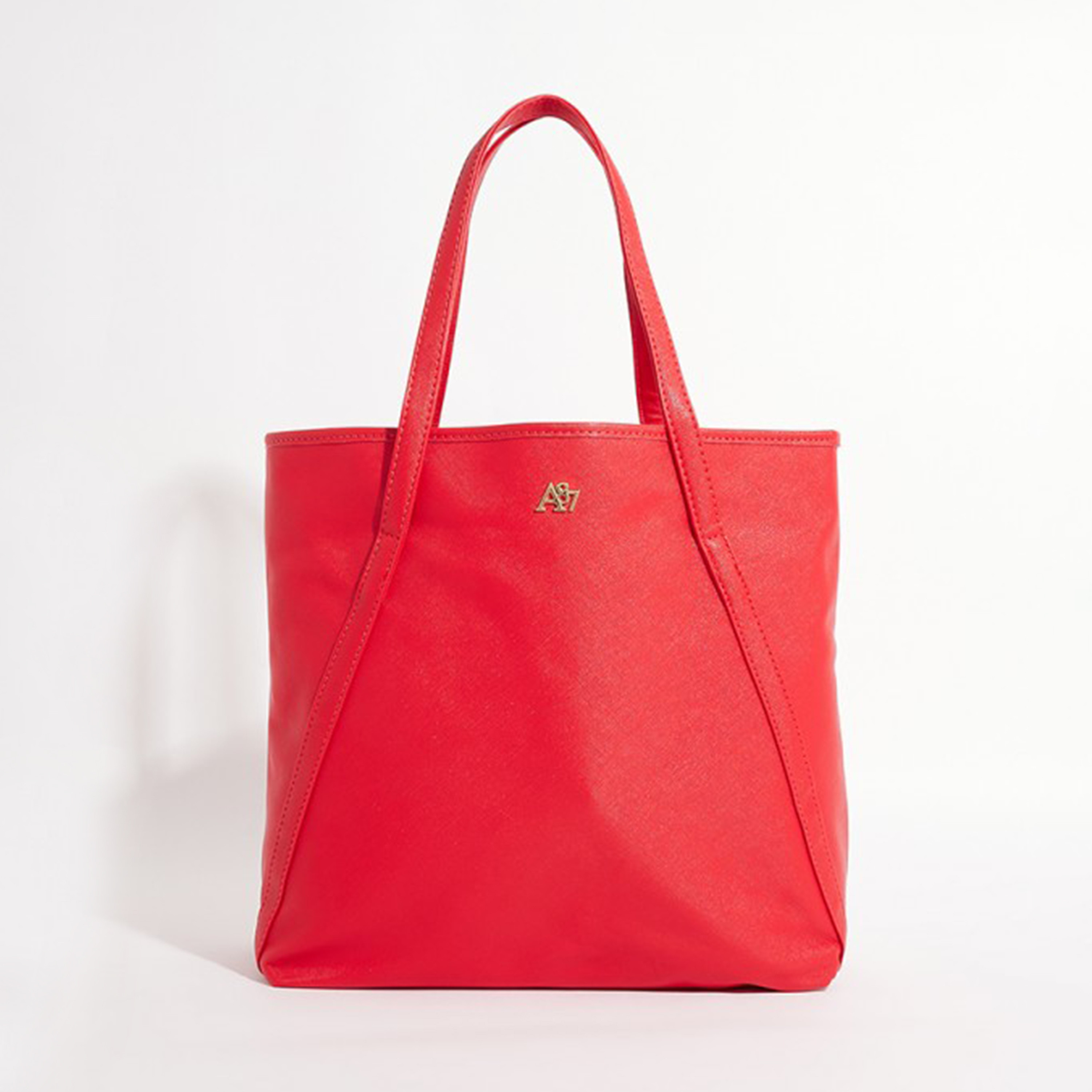 أيروبوستال شنطة كتف أحمر بني بشعار معدني-women-bagsandwallets-handbags-image-1