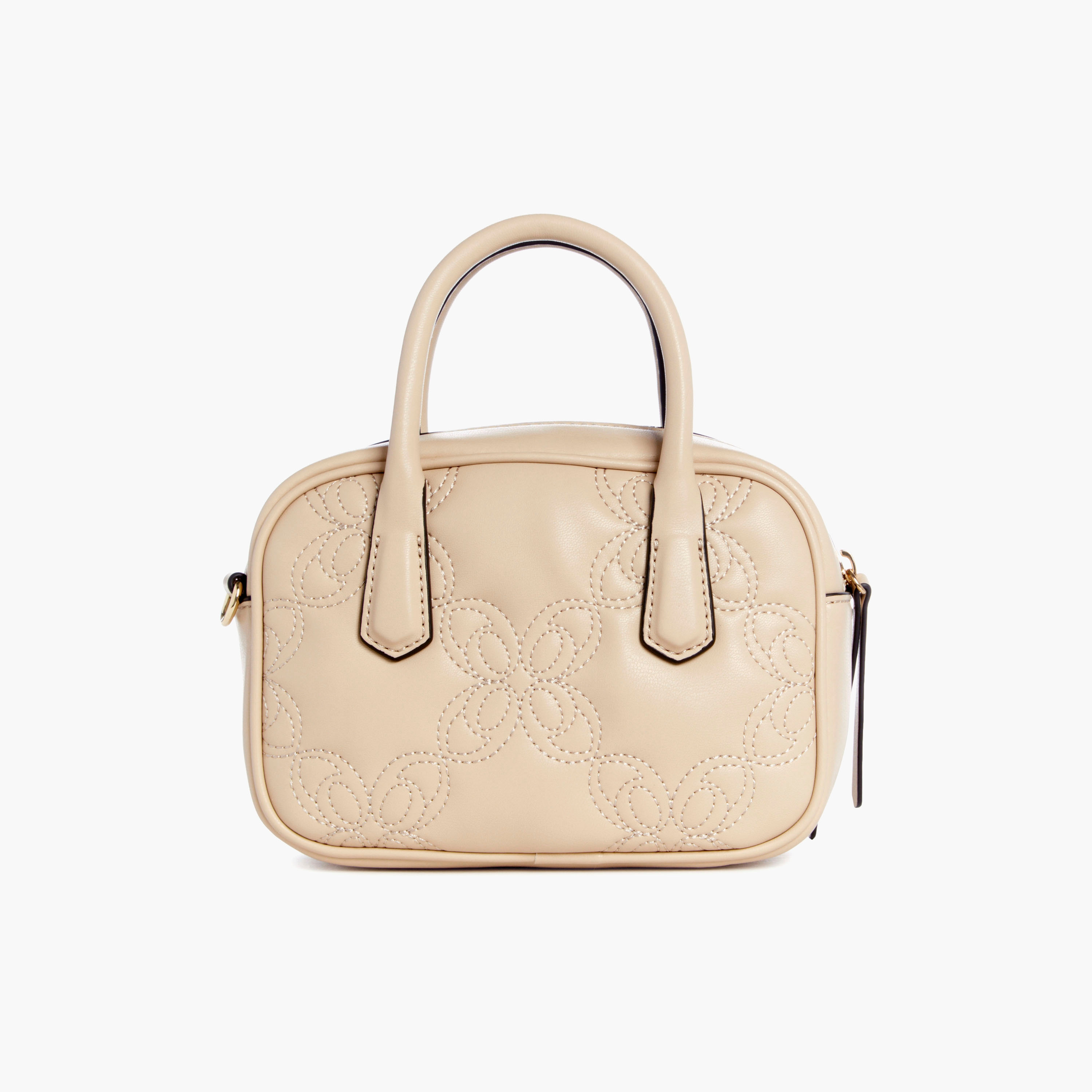 حقيبة يد علوية ذات منقوشة مع حزام قابل للفصل من ناين ويست-women-bagsandwallets-handbags-image-3