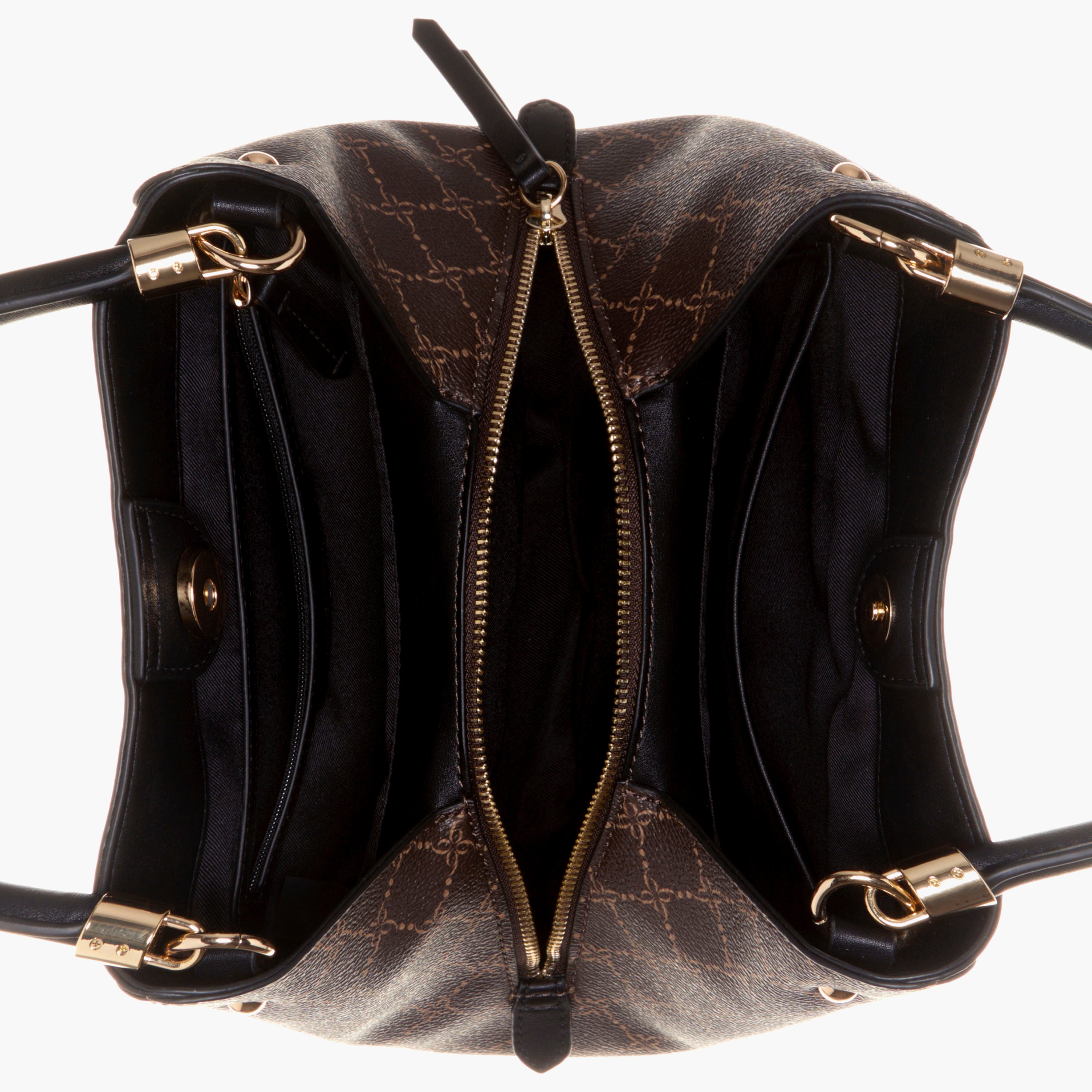حقيبة توت مطبوعة مع حزام قابل للفصل من ناين ويست-women-bagsandwallets-handbags-image-4