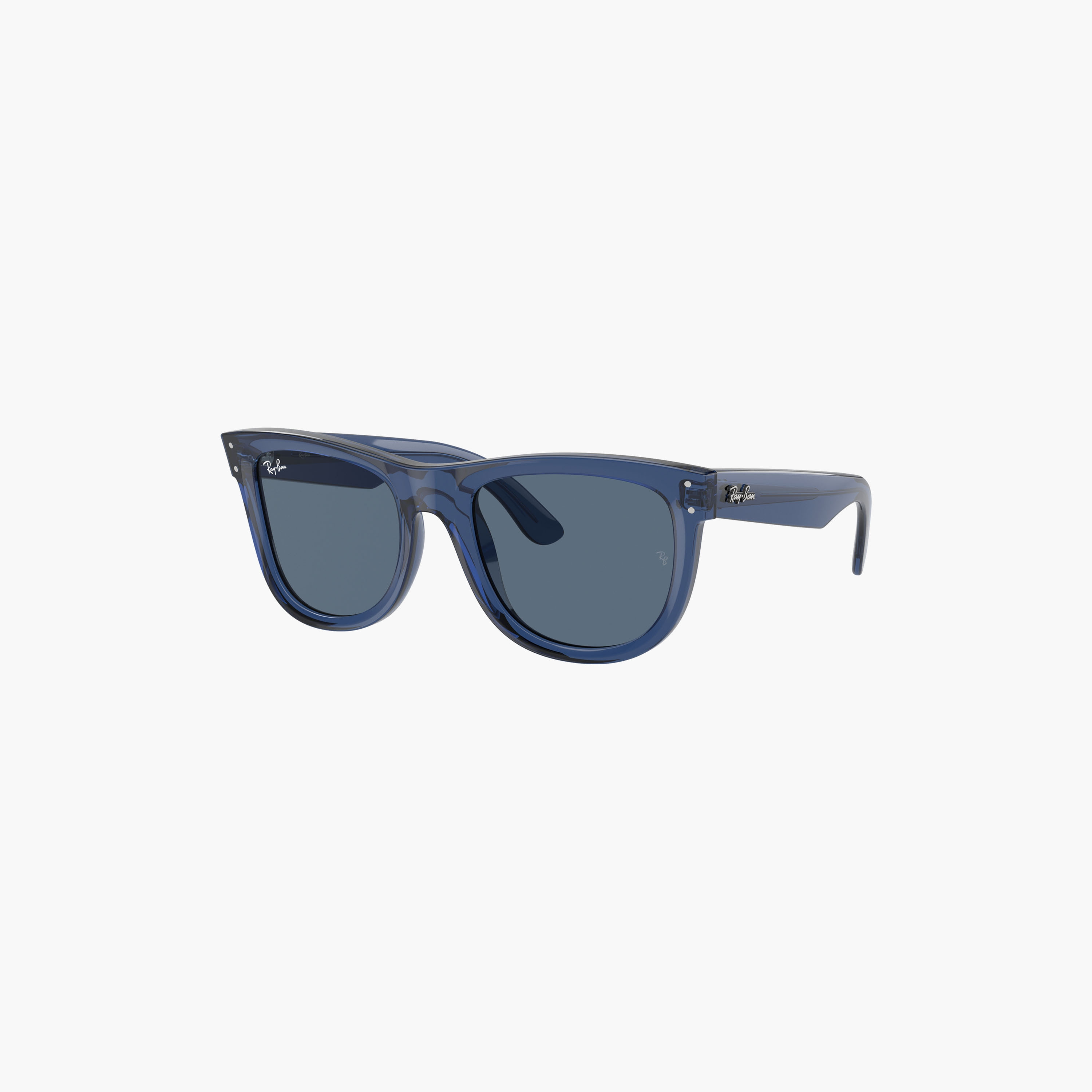 Ray Ban Reverse Dark Blue Lens 53 MM Wayfarer Sunglasses 0RBR0502S