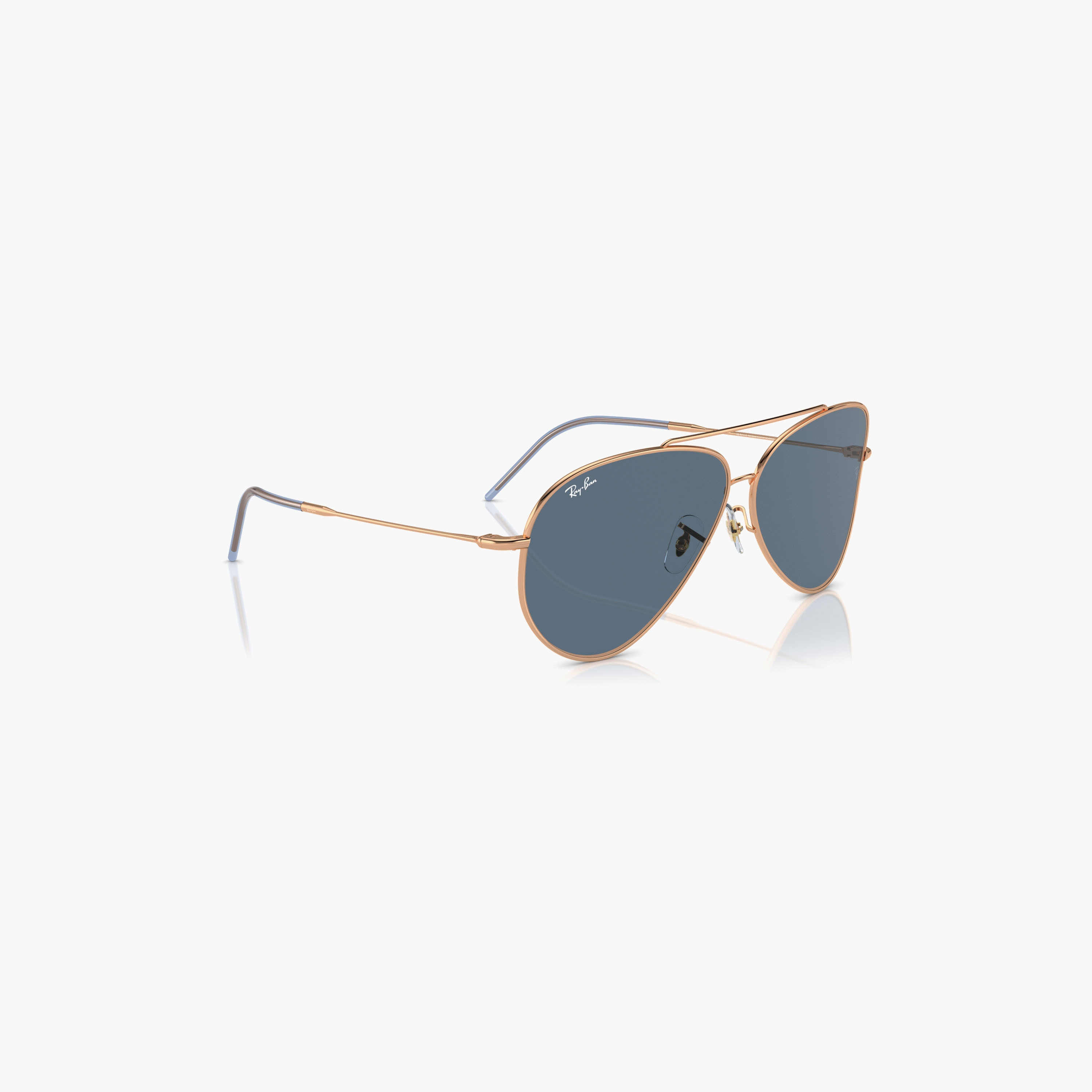 Ray-Ban Reverse Unisex Dark Blue Lens 59 MM Aviator Sunglasses | 0RBR0101S-men-sunglasses-image-3