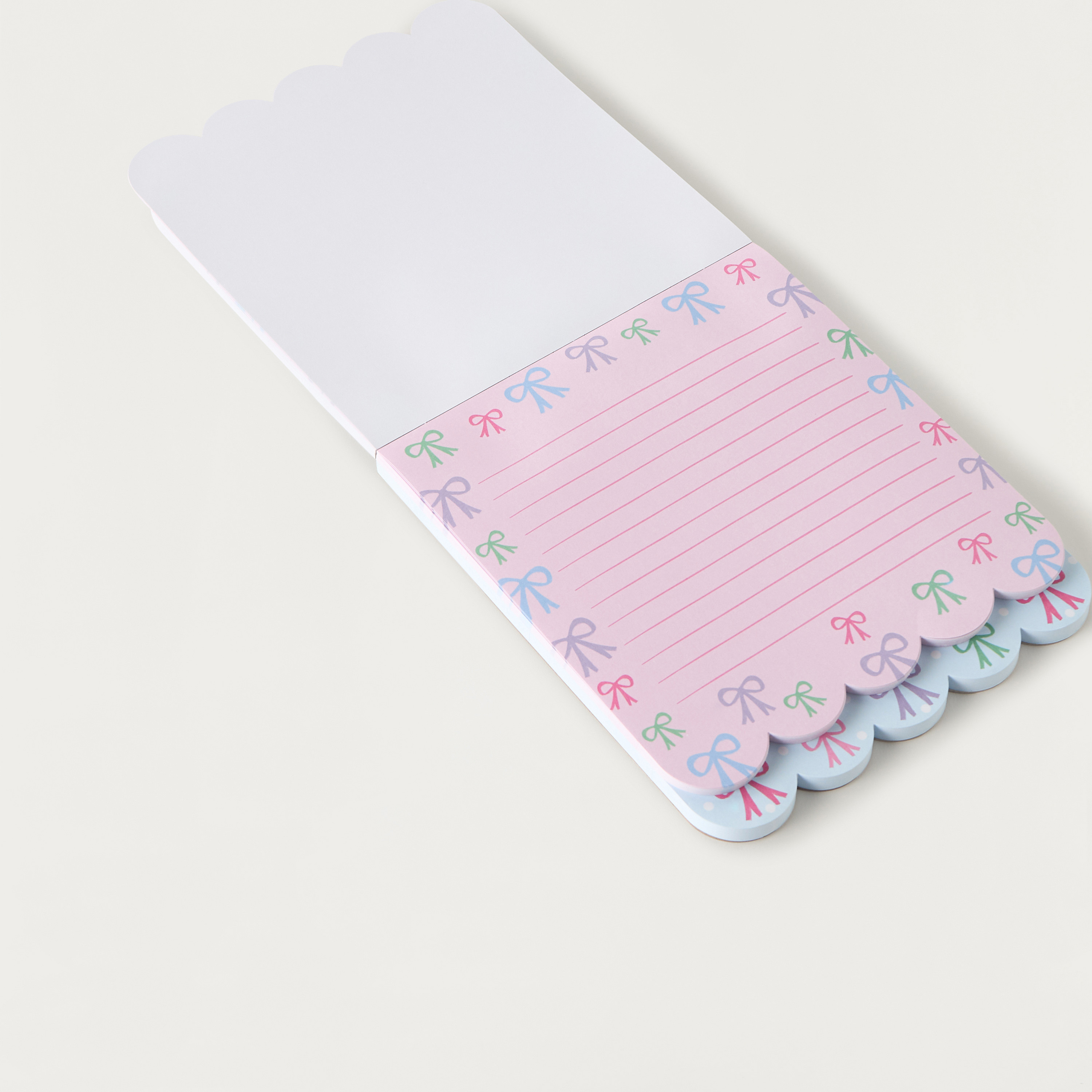 Bow Print Layered Notepad-school-stationery-notebooks-image-4