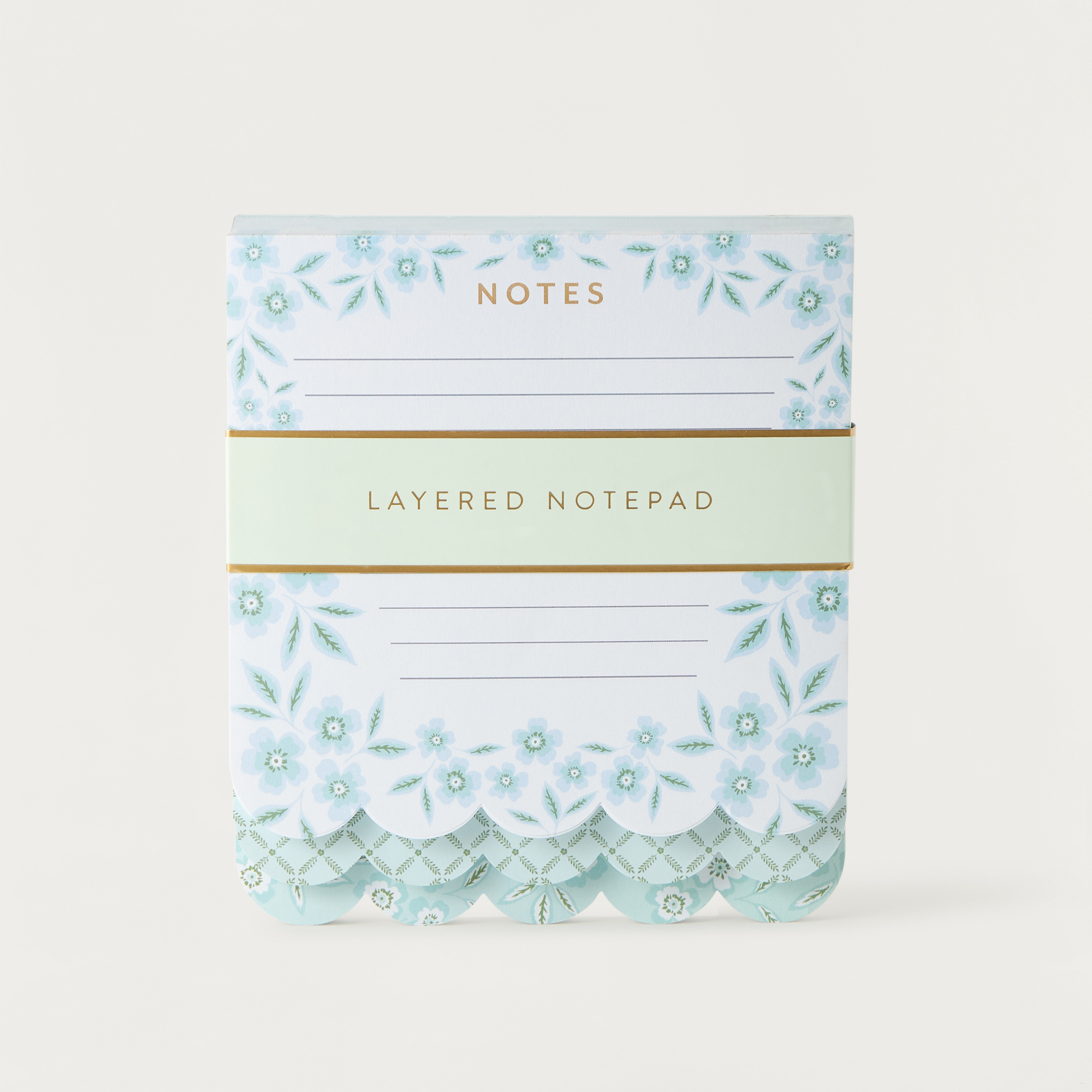 Floral Print Layered Notepad-school-stationery-notebooks-image-1