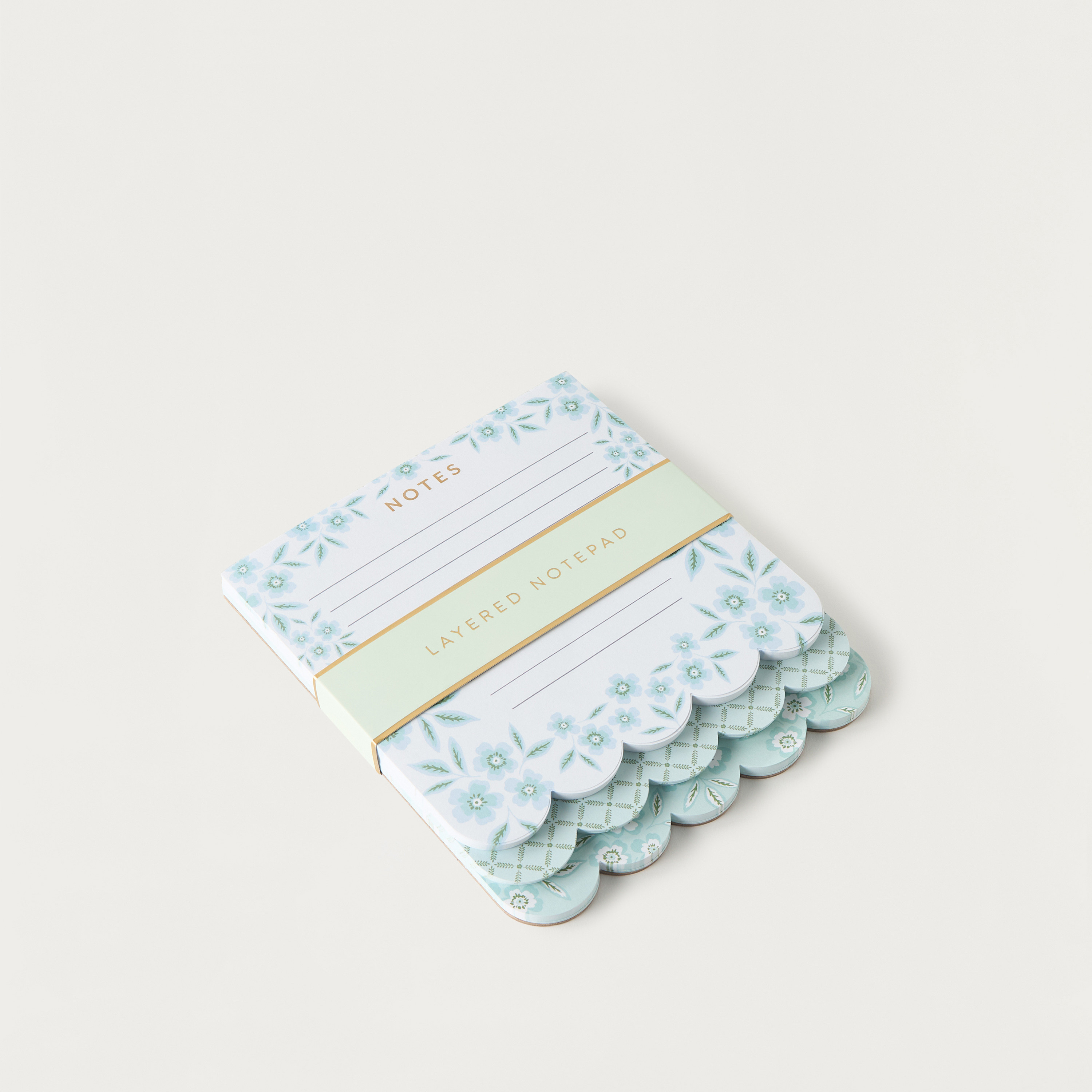 Floral Print Layered Notepad-school-stationery-notebooks-image-2