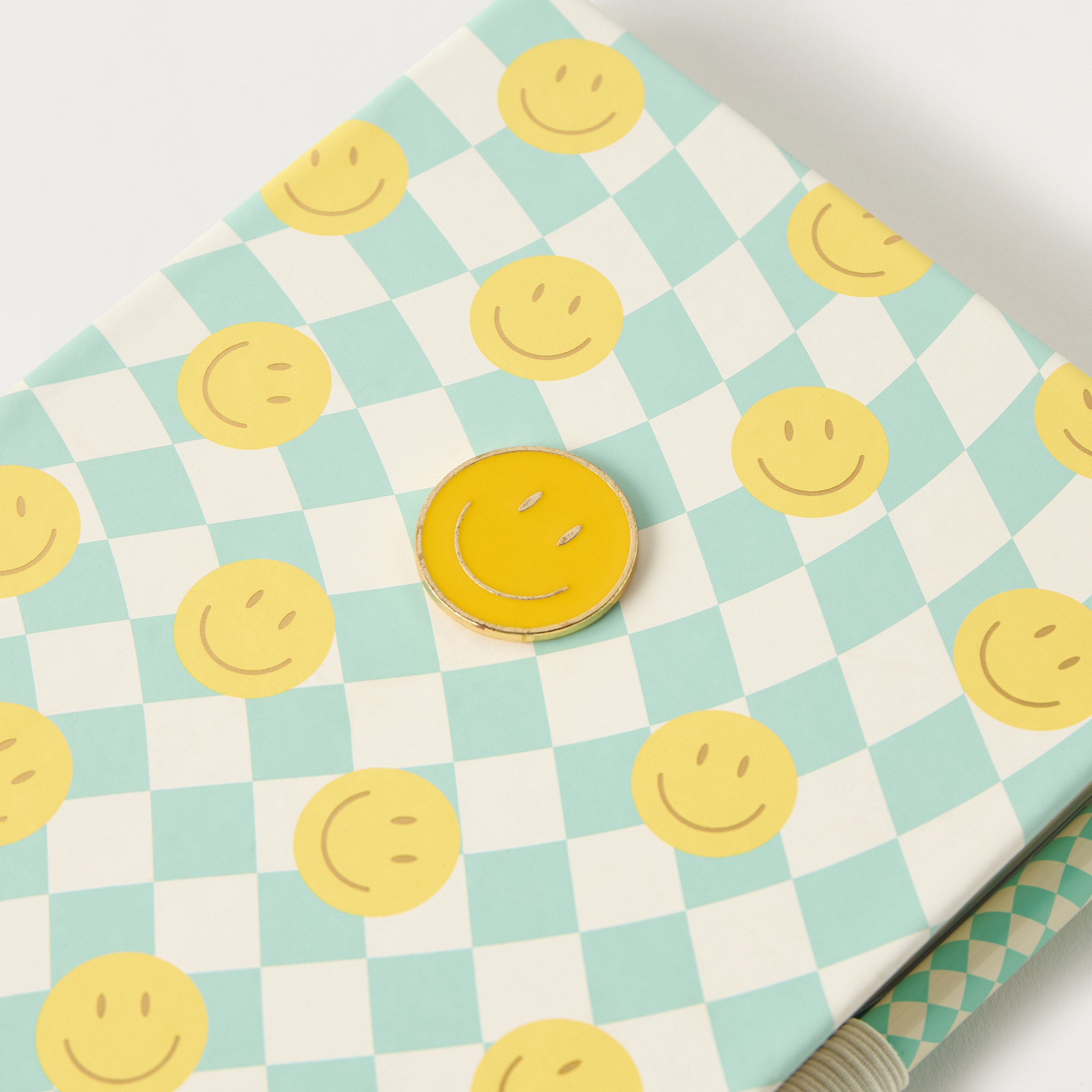 Smiley Print Journal with Pen-school-stationery-planners-image-3