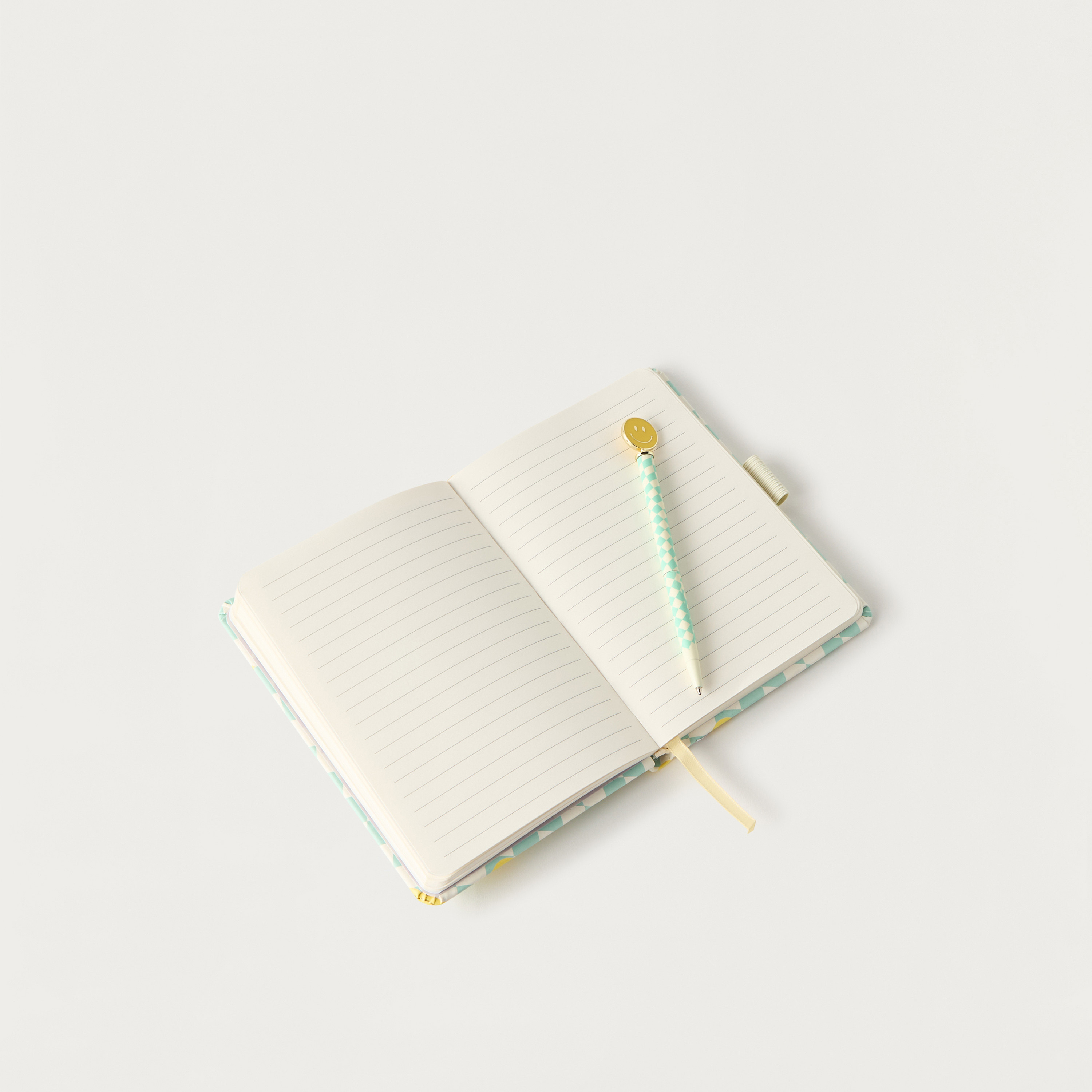 Smiley Print Journal with Pen-school-stationery-planners-image-4