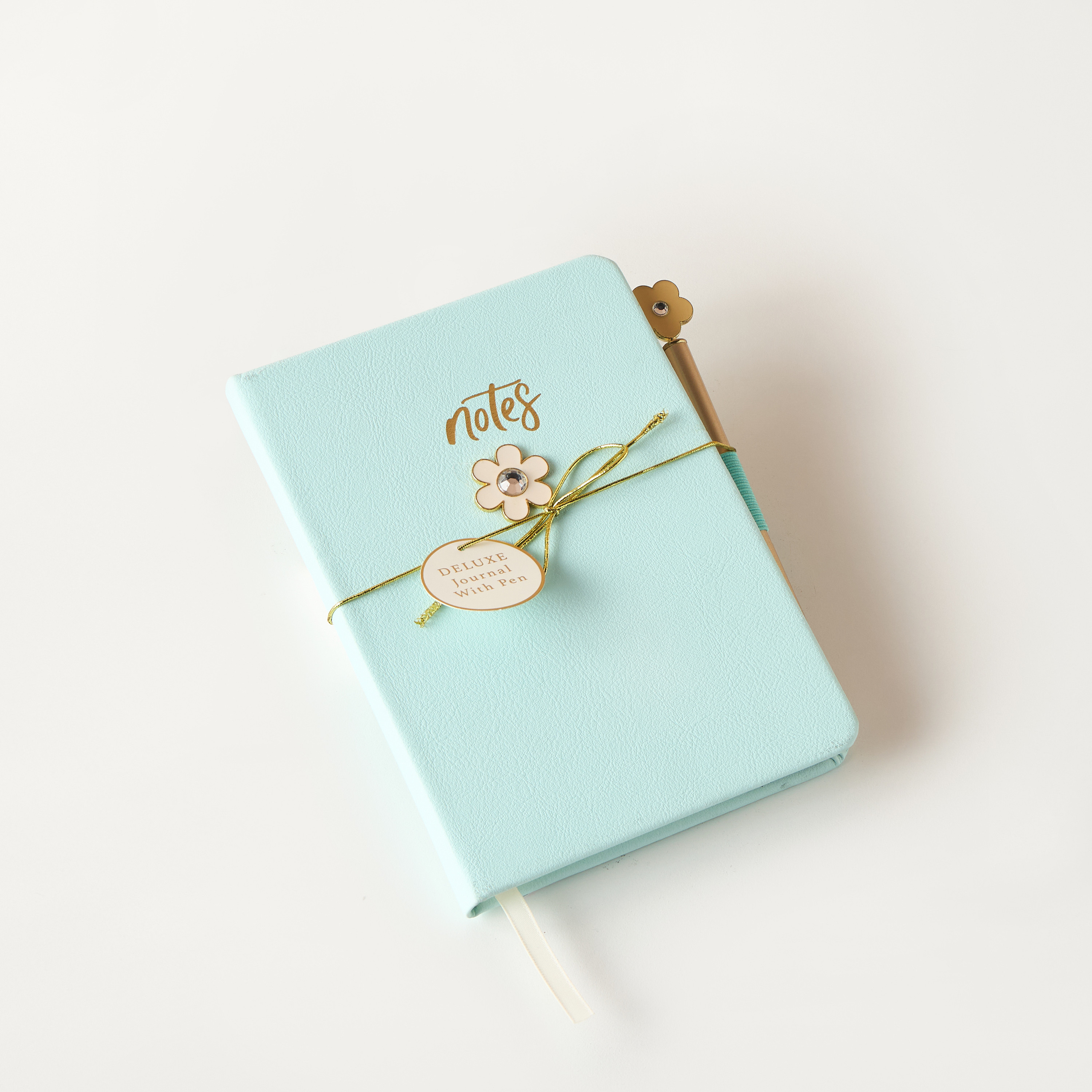 Floral Applique Journal with Pen-school-stationery-planners-image-2