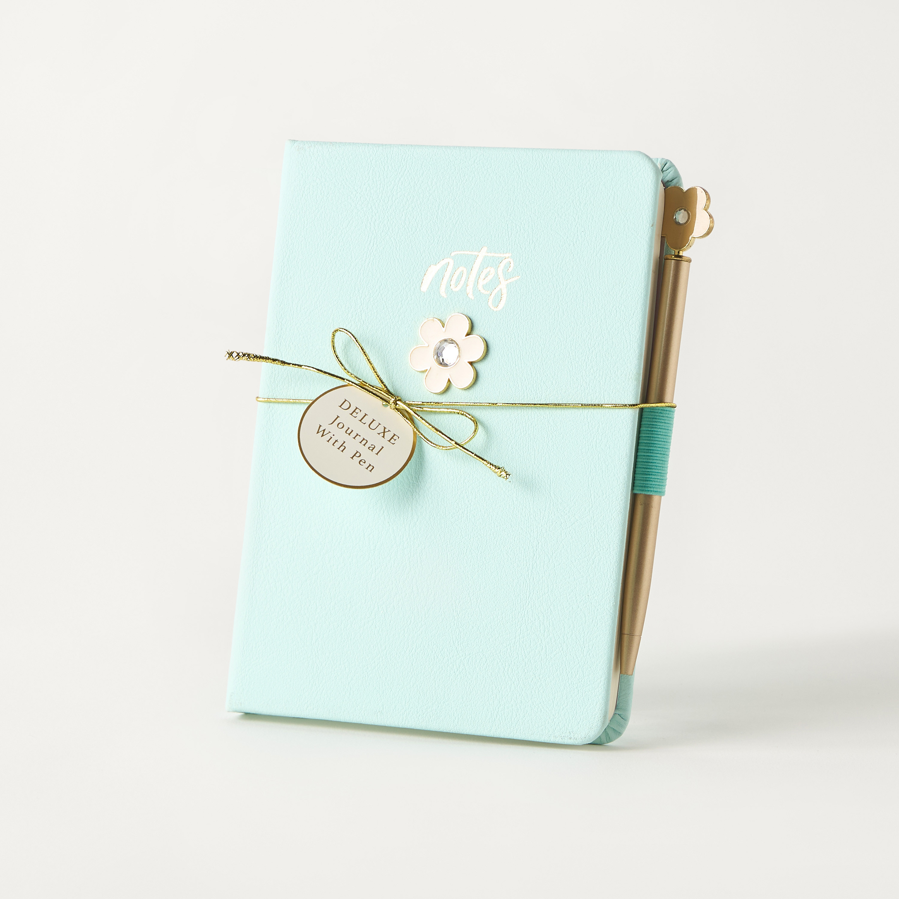 Floral Applique Journal with Pen-school-stationery-planners-image-3