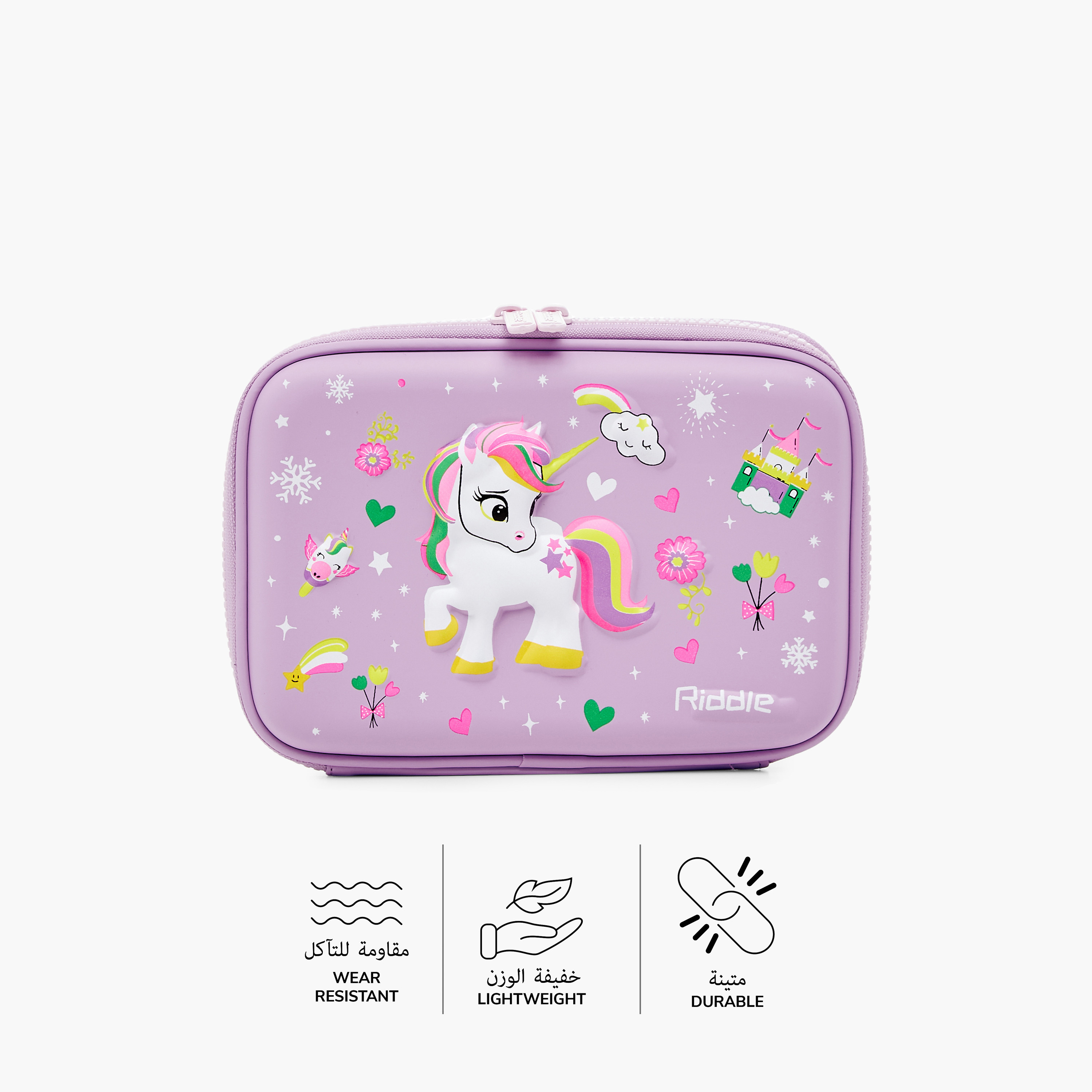 Juniors Unicorn Print Pencil Case-school-stationery-pencilcases-image-4