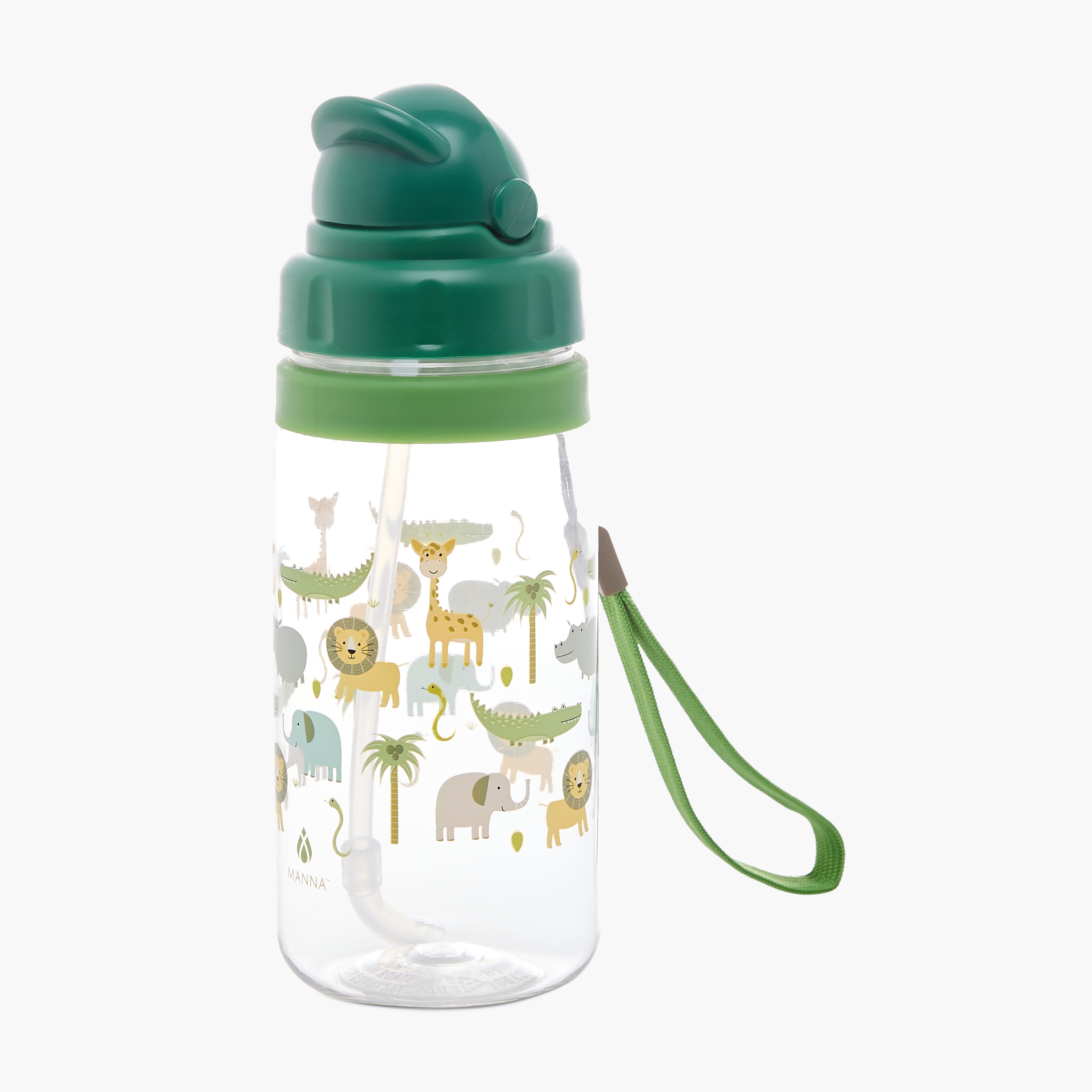Manna Aeroplane Print Sipper Water Bottle with Strap - 510 ml-school-waterbottles-image-1