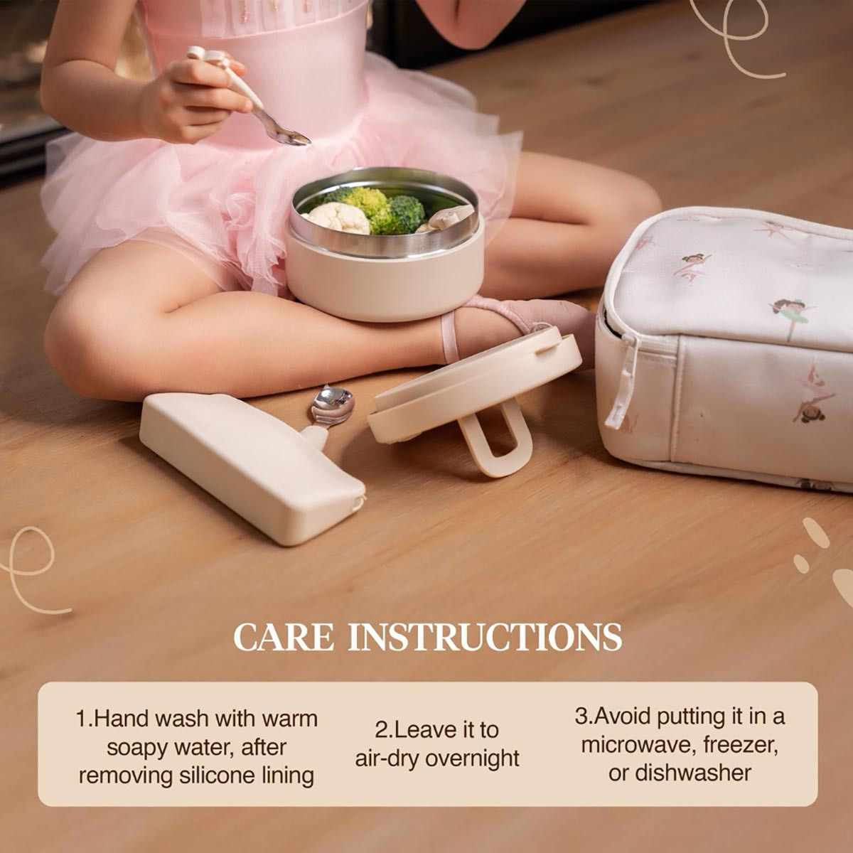 Citron Unicorn Print Sectioned Lunch Box with Clip Lock Lid6 -Month Warranty-promo_LS20_OMN-image-5