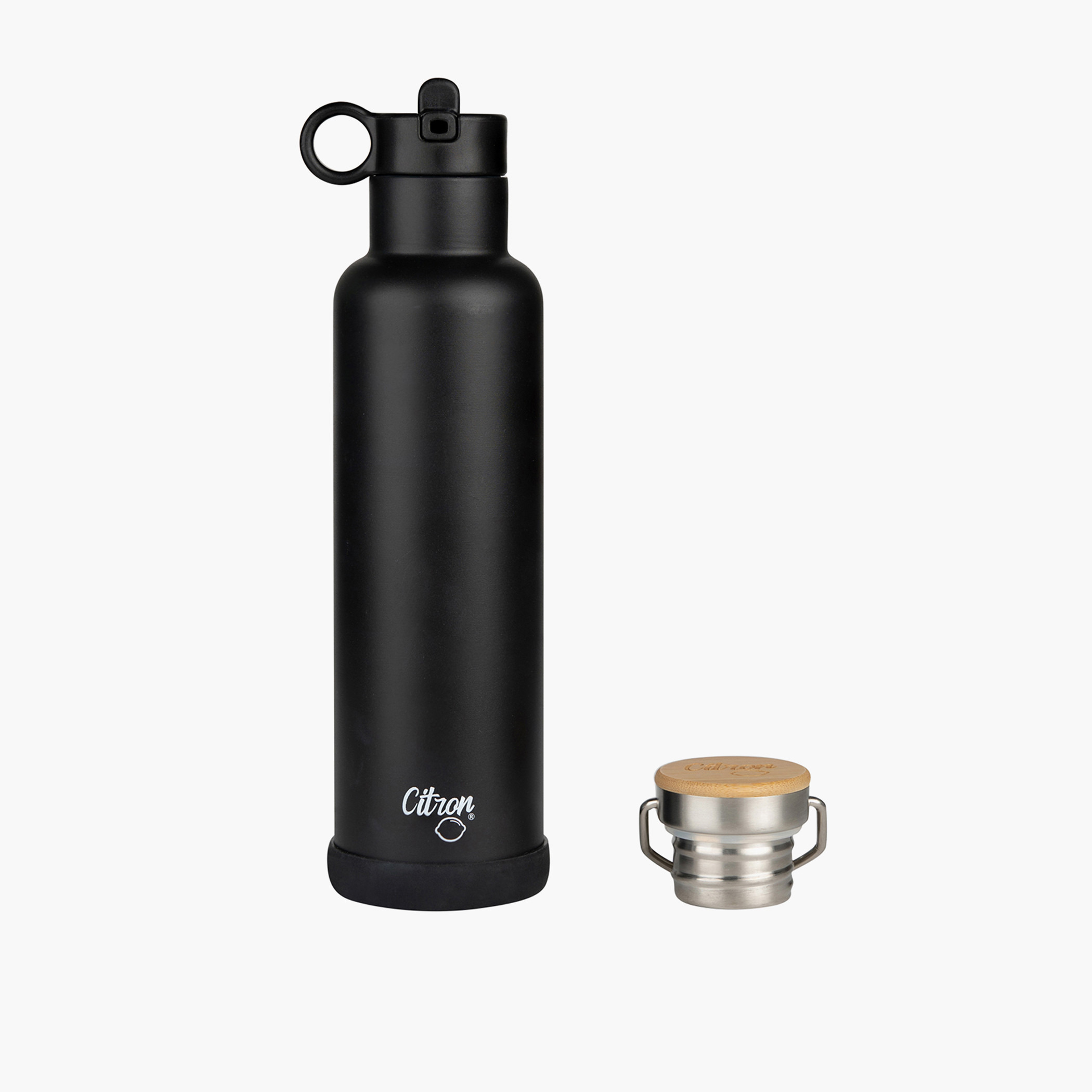 Citron Solid Stainless Steel Water Bottle with Sipper and Vacuum Insulation – 750 ml-school-waterbottles-image-3