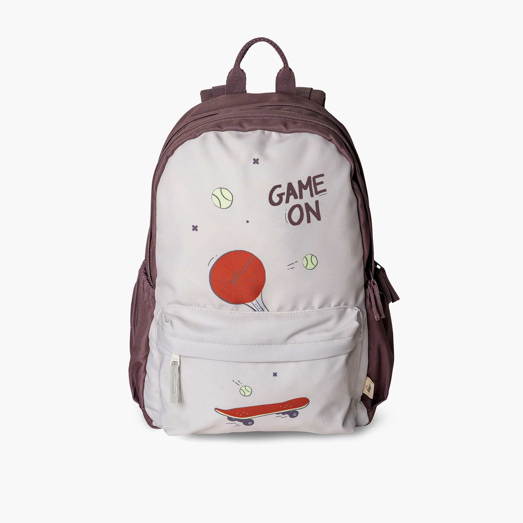 شنطة ظهر بحمّالات كتف قابلة للتعديل وسحّاب إغلاق وطبعات من سيترون - 29x40x15 سم-school-bagsandbackpacks-backpacks-image-1