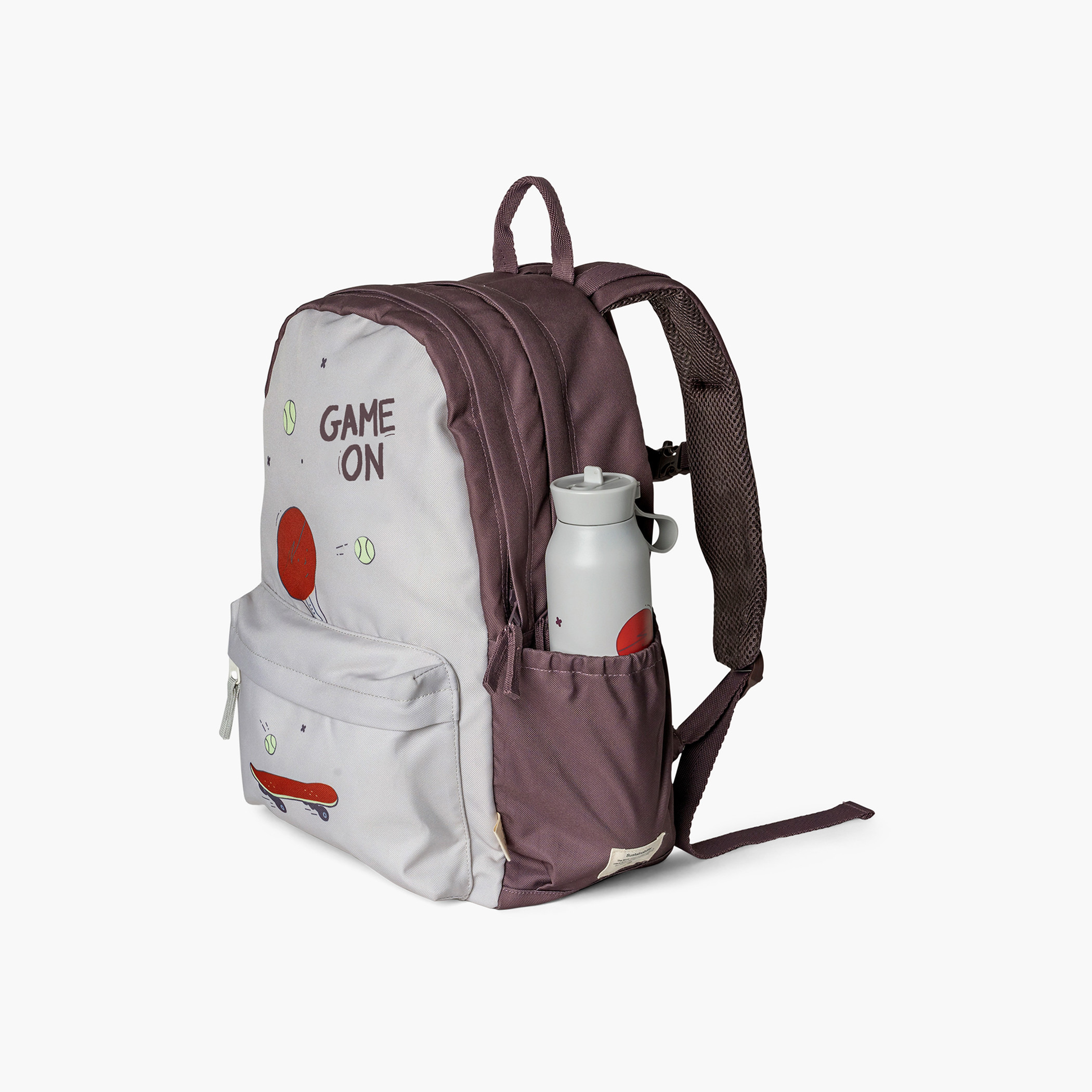 شنطة ظهر بحمّالات كتف قابلة للتعديل وسحّاب إغلاق وطبعات من سيترون - 29x40x15 سم-school-bagsandbackpacks-backpacks-image-3
