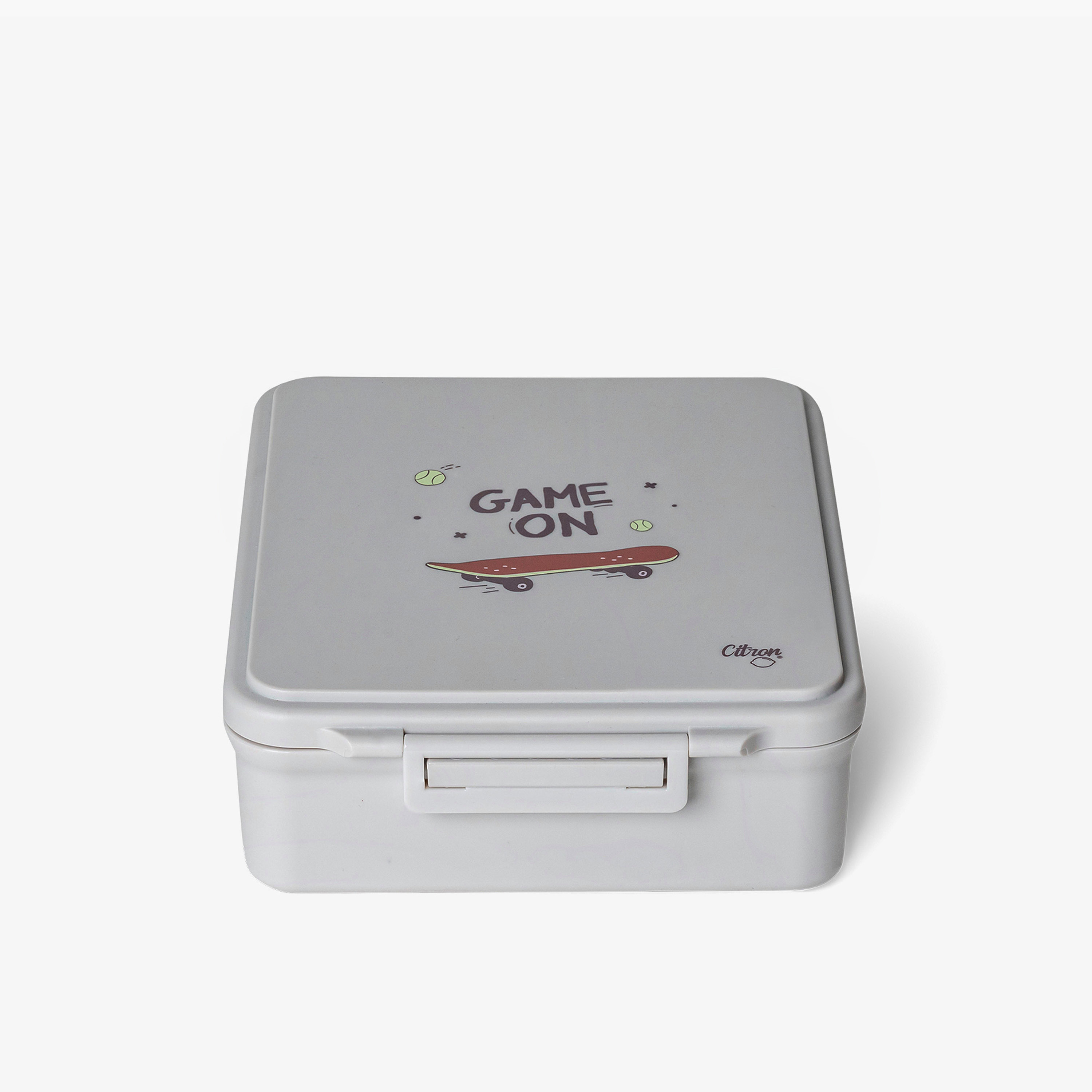 صندوق غداء مقسّم بغطاء بقفل مشبك وطبعات يونيكورن من سيترون - ضمان 6 أشهر-school-lunchessentials-lunchboxes-image-1