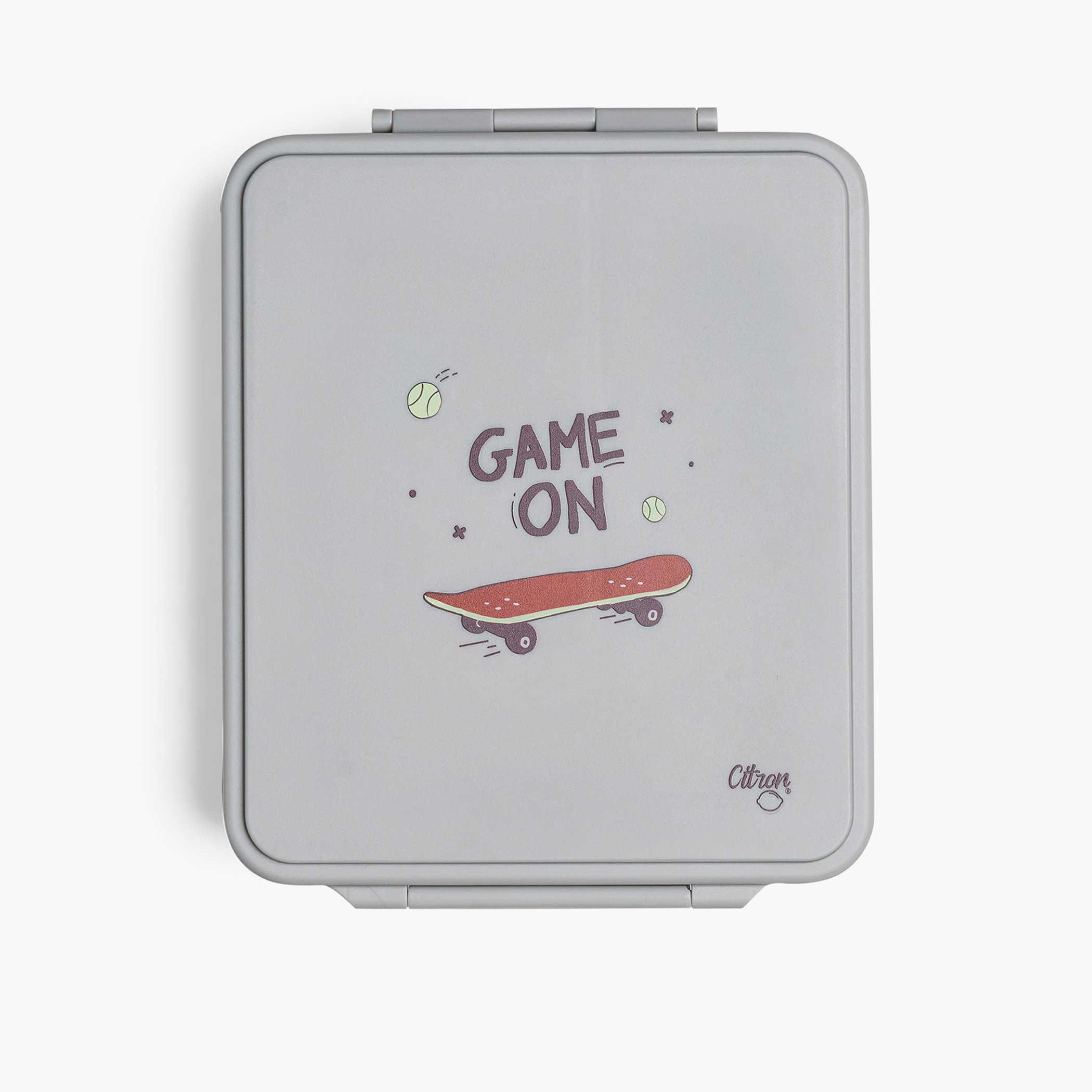 Citron Unicorn Print Sectioned Lunch Box with Clip Lock Lid6 -Month Warranty-school-lunchessentials-lunchboxes-image-1