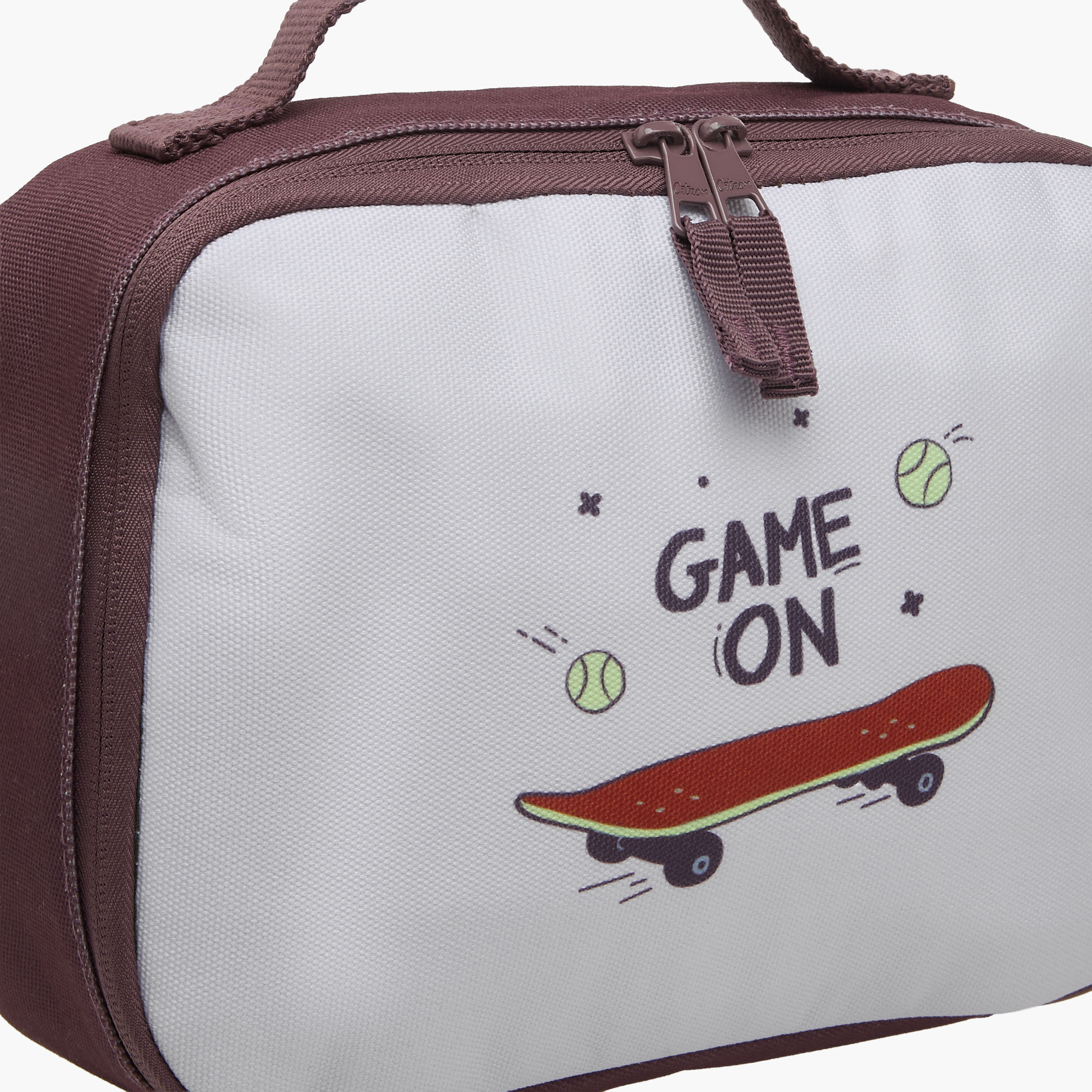 Citron Printed Insulated Lunch Bag with Handle and Zip Closure-school-lunchessentials-lunchbags-image-4