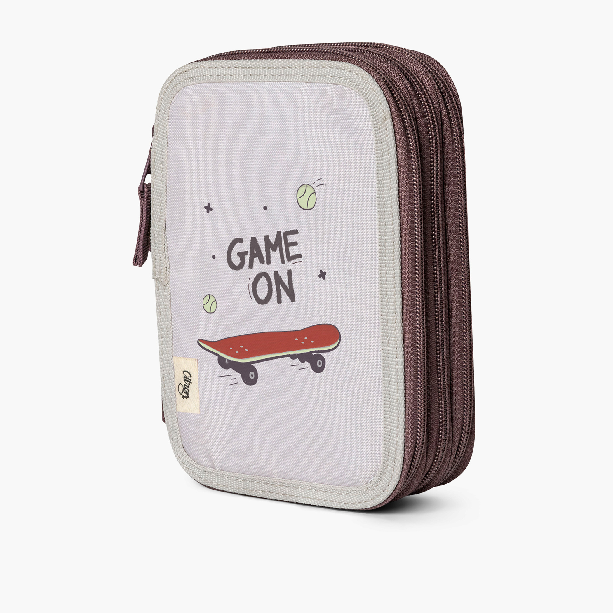 Citron Graphic Print Pencil Case with Zip Closure-school-stationery-pencilcases-image-6