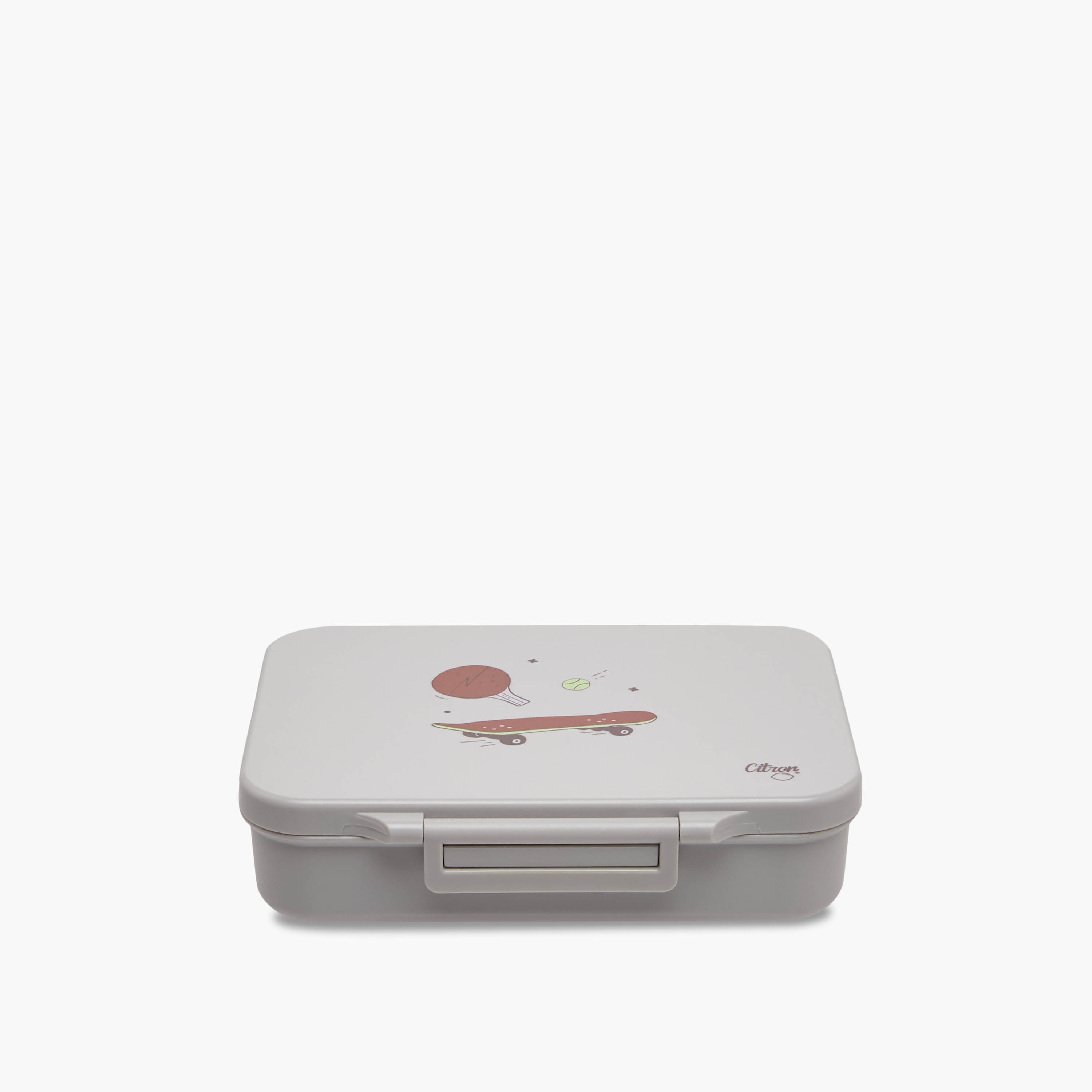 Citron Unicorn Print Sectioned Lunch Box with Clip Lock Lid6 -Month Warranty-school-lunchessentials-lunchboxes-image-1