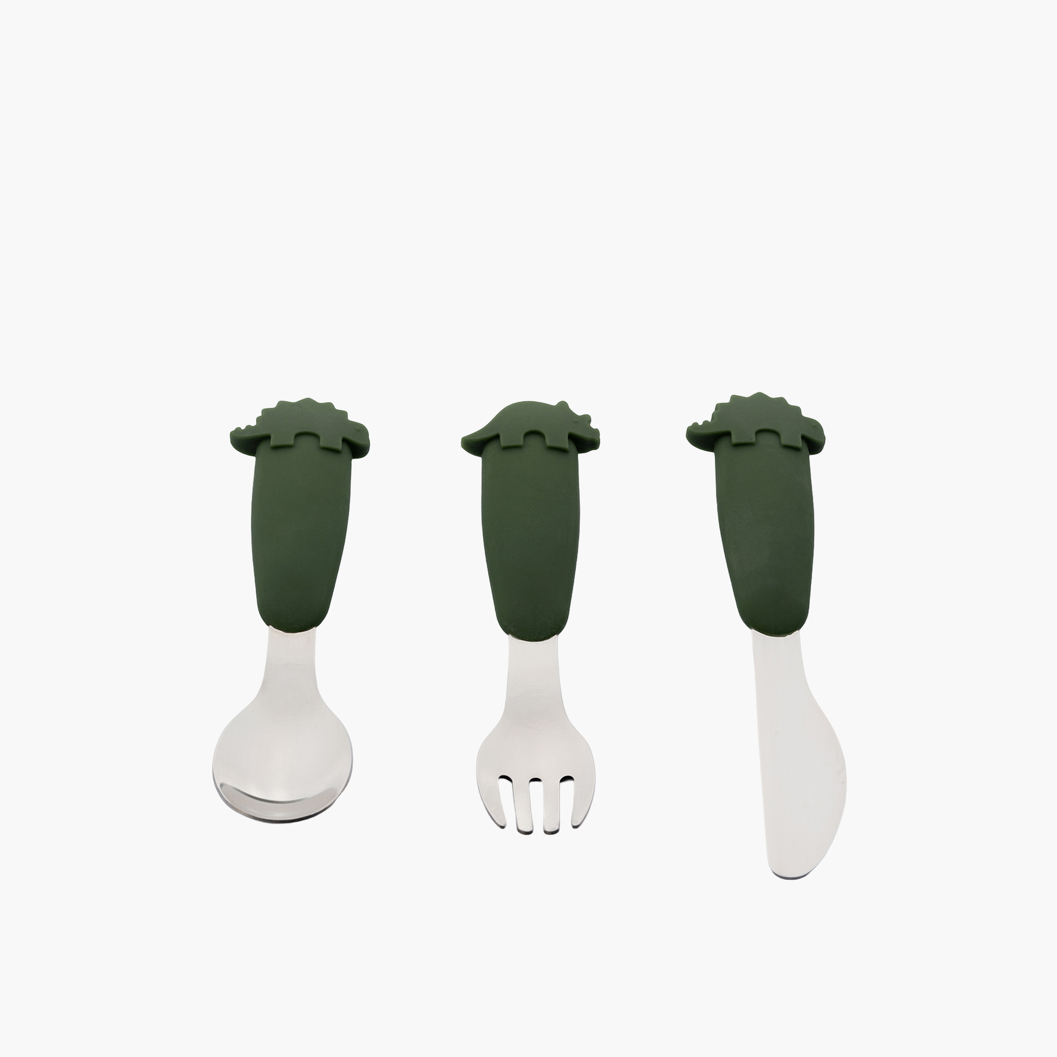 طقم أدوات مائدة ستانلس ستيل بنقوش ديناصور 3 قطع من سيترون-household-dining-cutlery-cutlerysets-image-1