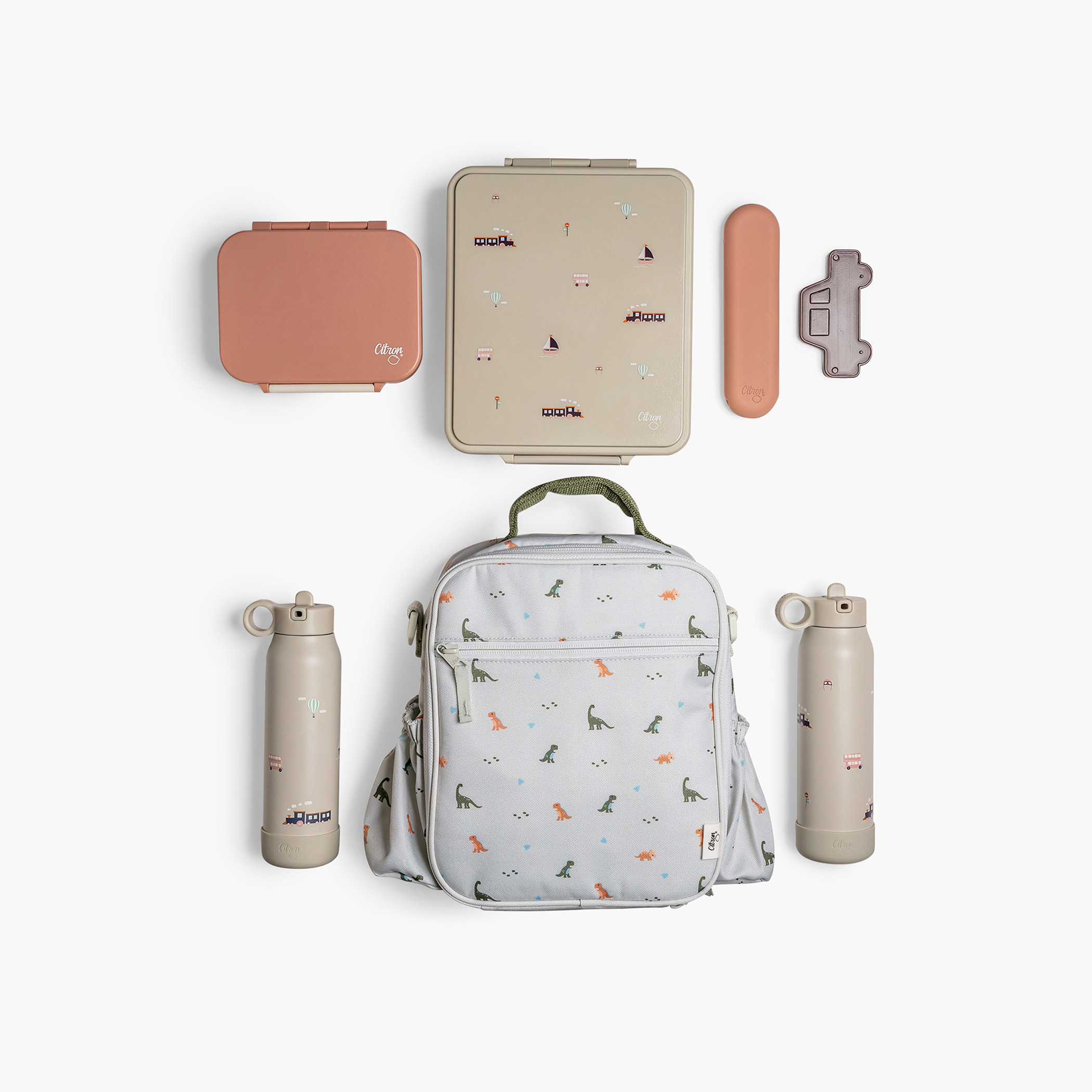 Citron Dinosaur Print Lunch Bag with Zip Closure-school-lunchessentials-lunchbags-image-4