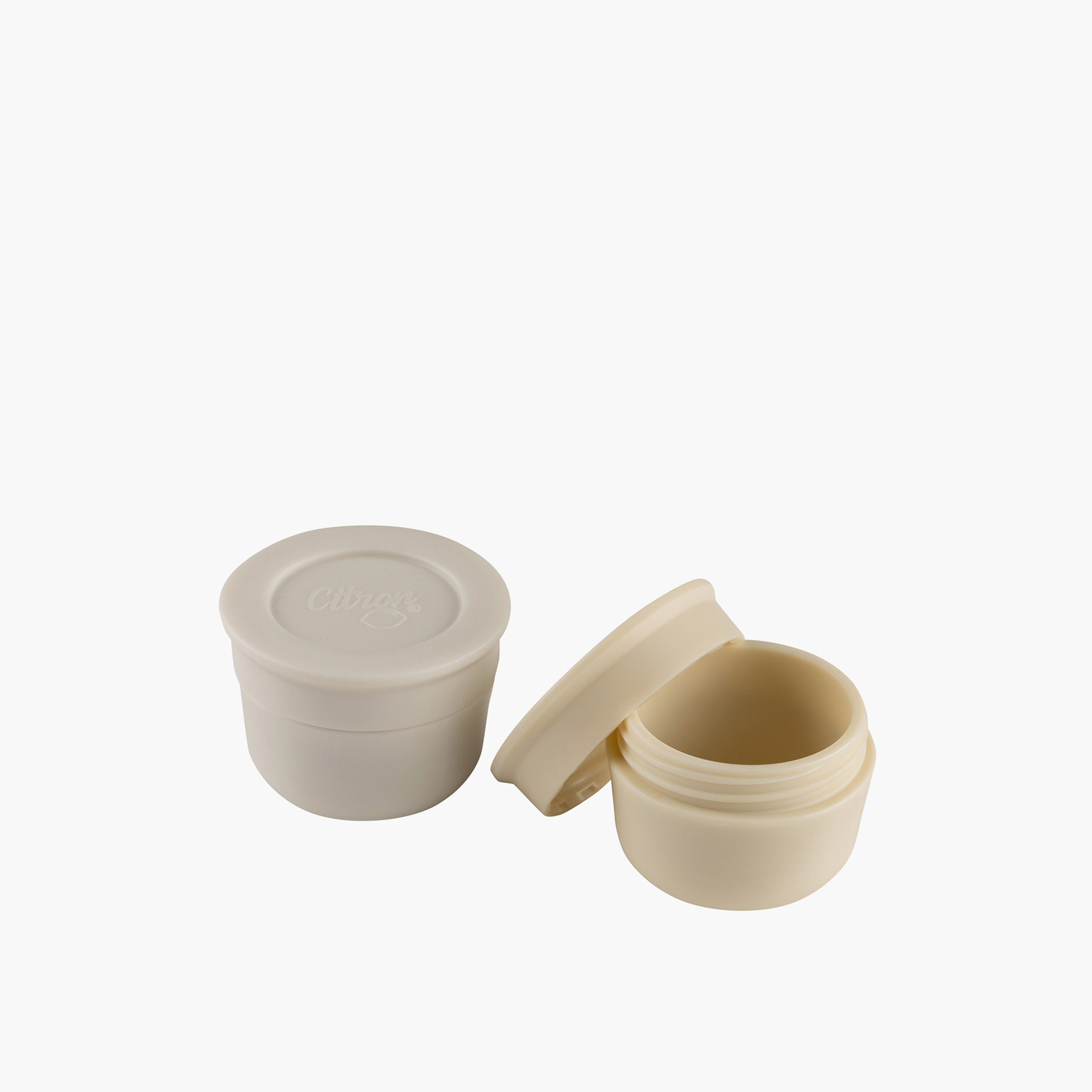 Citron Round Mini Sauce Container - Set of 2-school-lunchessentials-lunchboxes-image-2