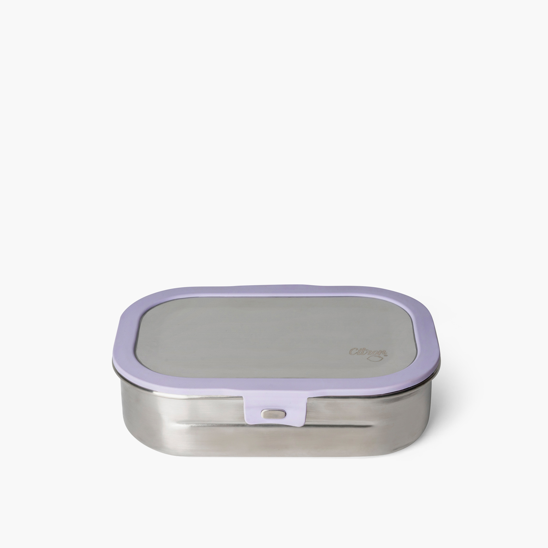 Citron Solid Lunch Box with Clip Lock Closure-school-lunchessentials-lunchboxes-image-3