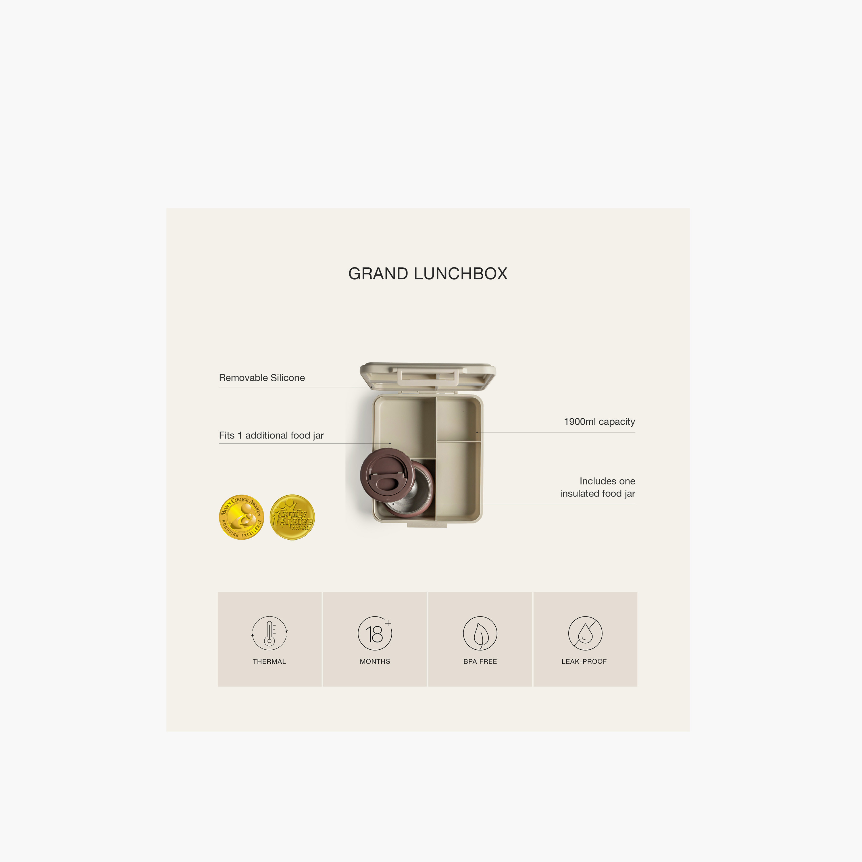 صندوق غداء مقسّم بغطاء بقفل مشبك وطبعات يونيكورن من سيترون - ضمان 6 أشهر-promo_LS20_OMN-image-10
