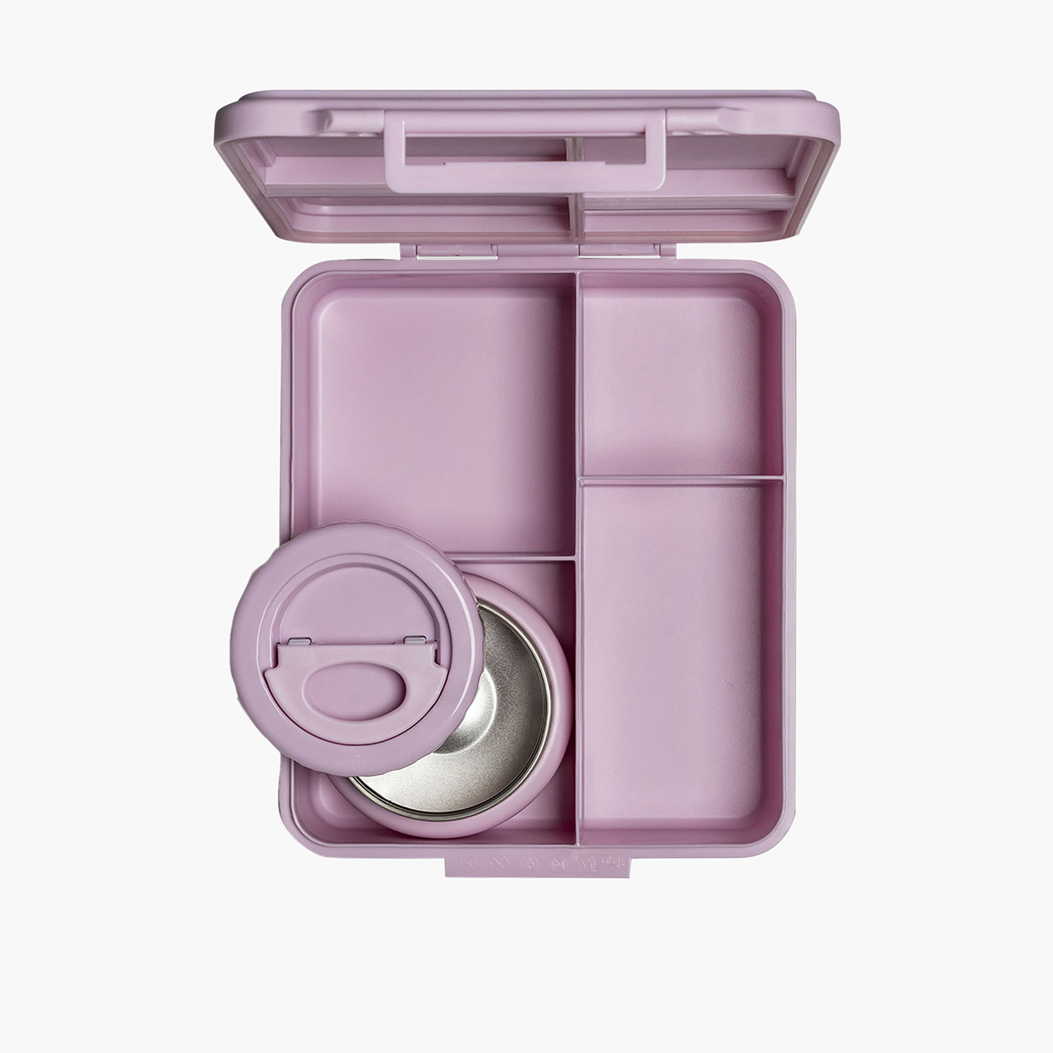 Citron Unicorn Print Sectioned Lunch Box with Clip Lock Lid6 -Month Warranty-school-lunchessentials-lunchboxes-image-2