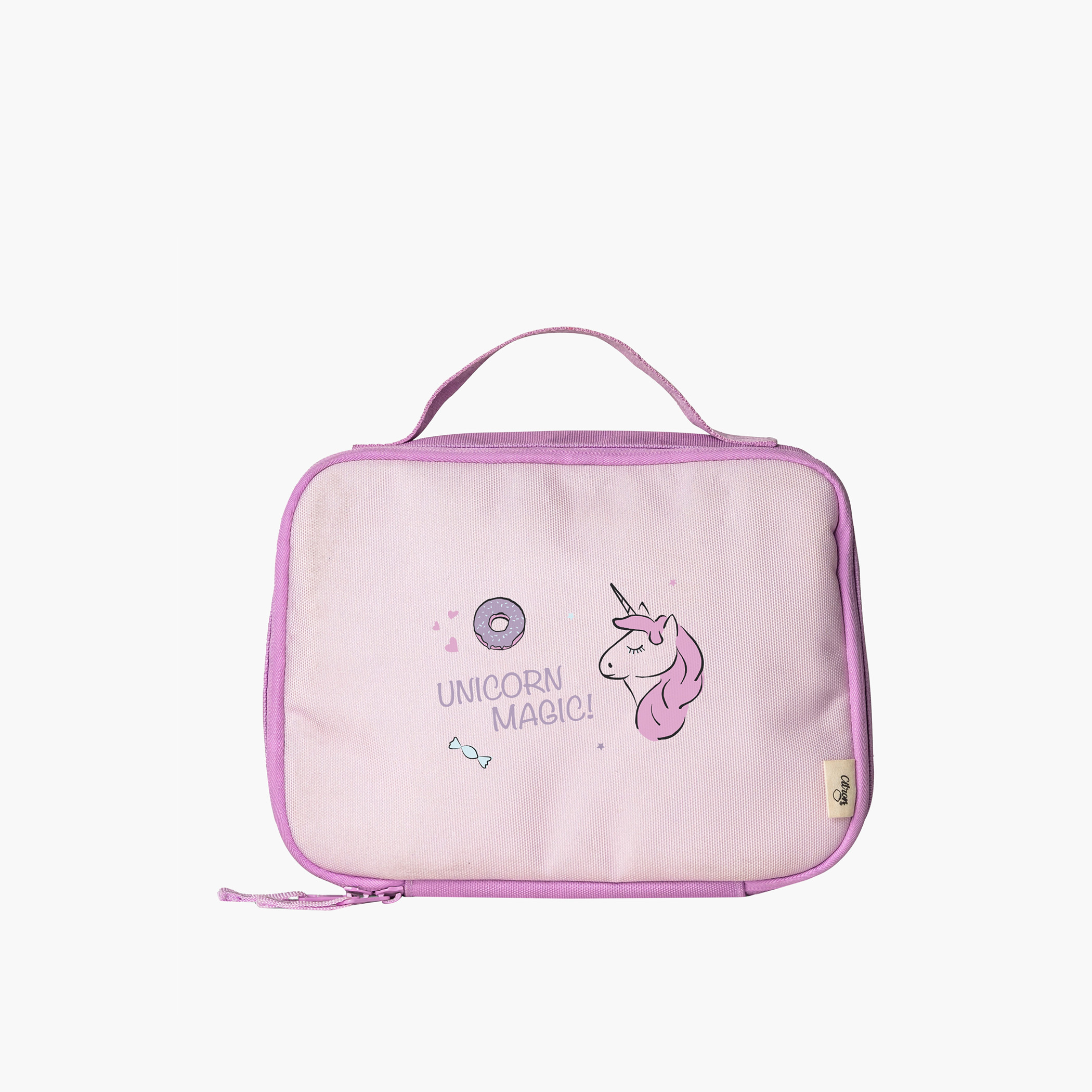 Citron Unicorn Print Lunch Bag with Zip Closure-school-lunchessentials-lunchbags-image-5
