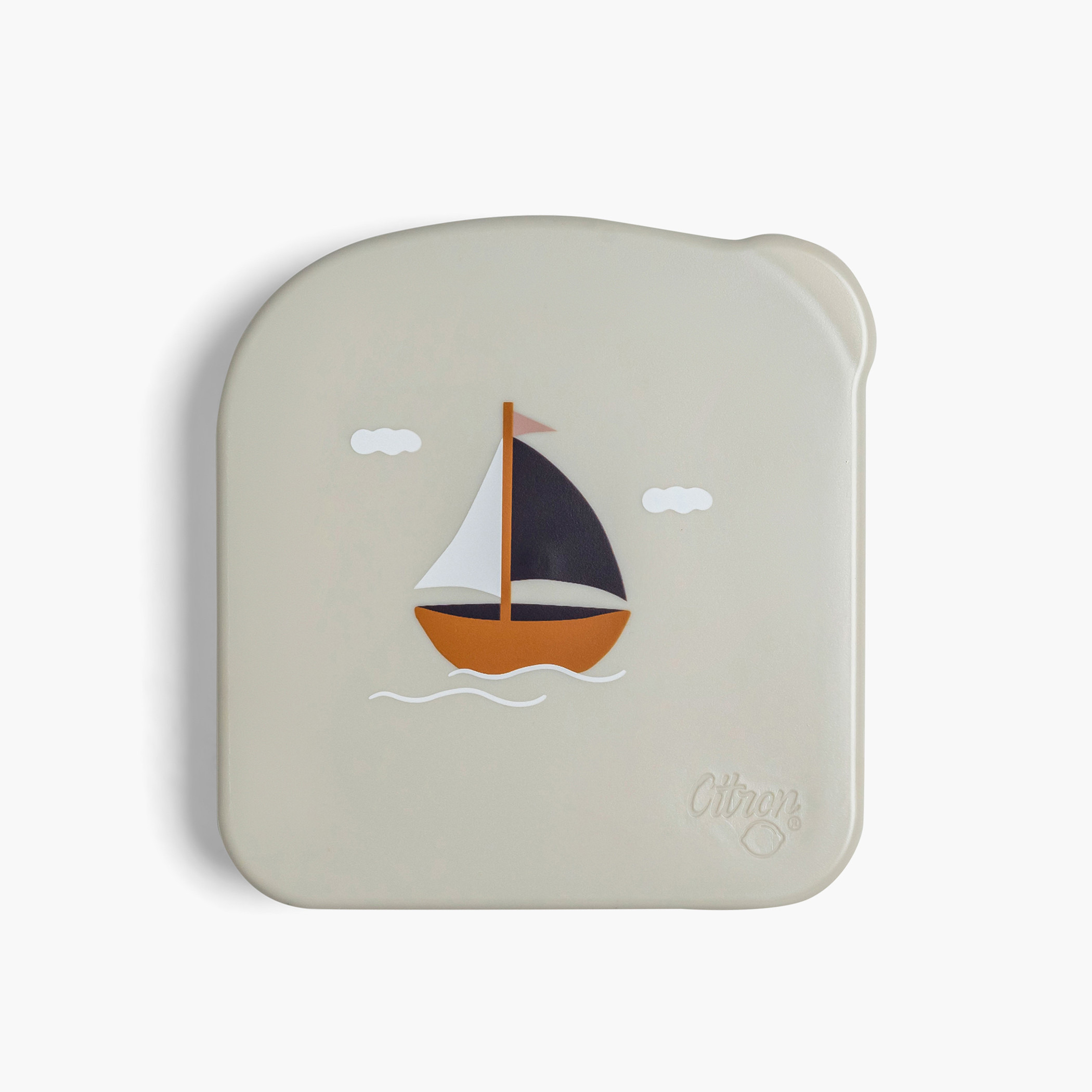 Citron Sailboat Print Square Shaped Lunch Box-school-lunchessentials-lunchboxes-image-3