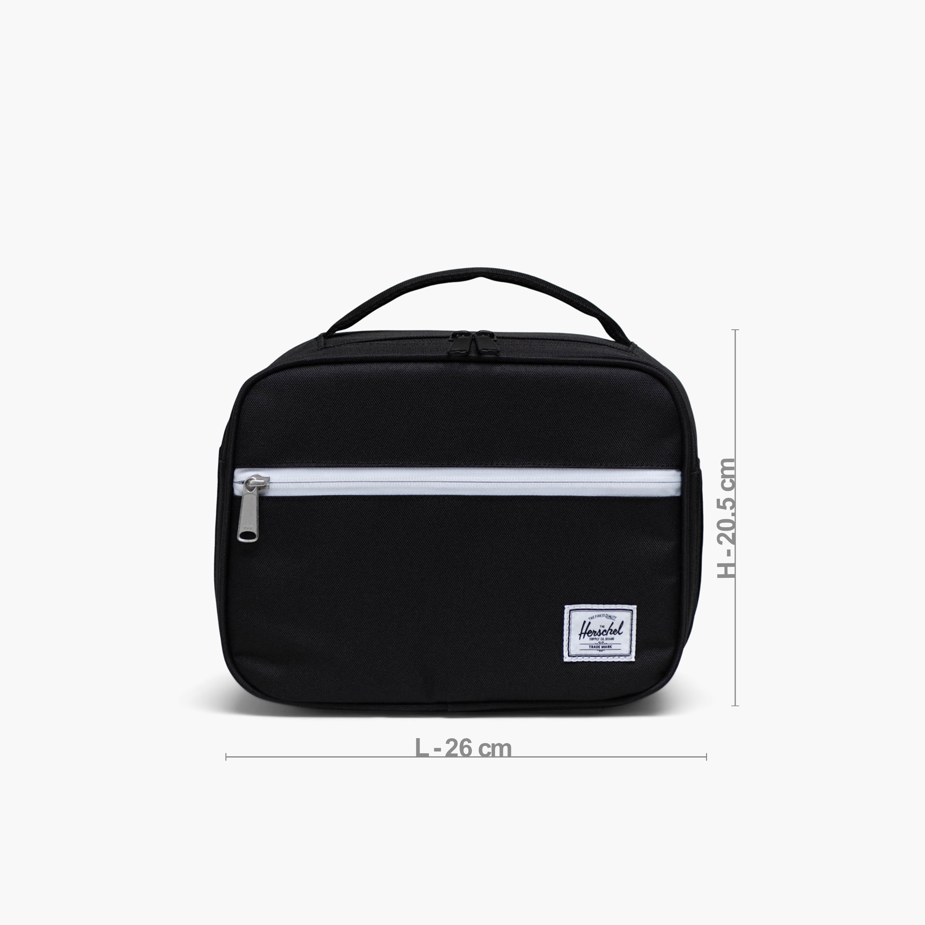 Herschel Supply Co Solid Lunch Bag with Handle and Zip Closure-school-lunchessentials-lunchbags-image-3
