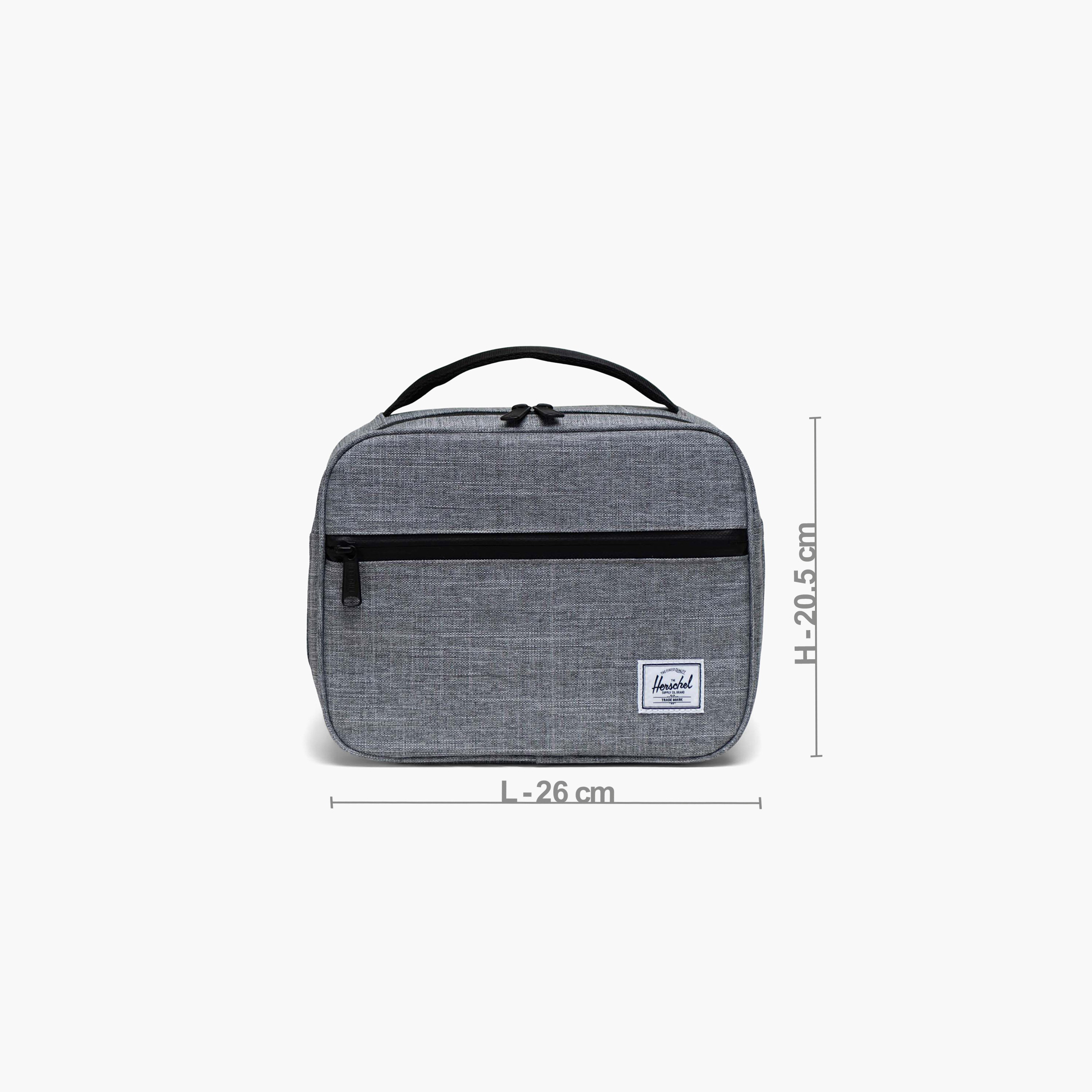 Herschel Supply Co Solid Lunch Bag with Handle and Zip Closure-school-lunchessentials-lunchbags-image-3