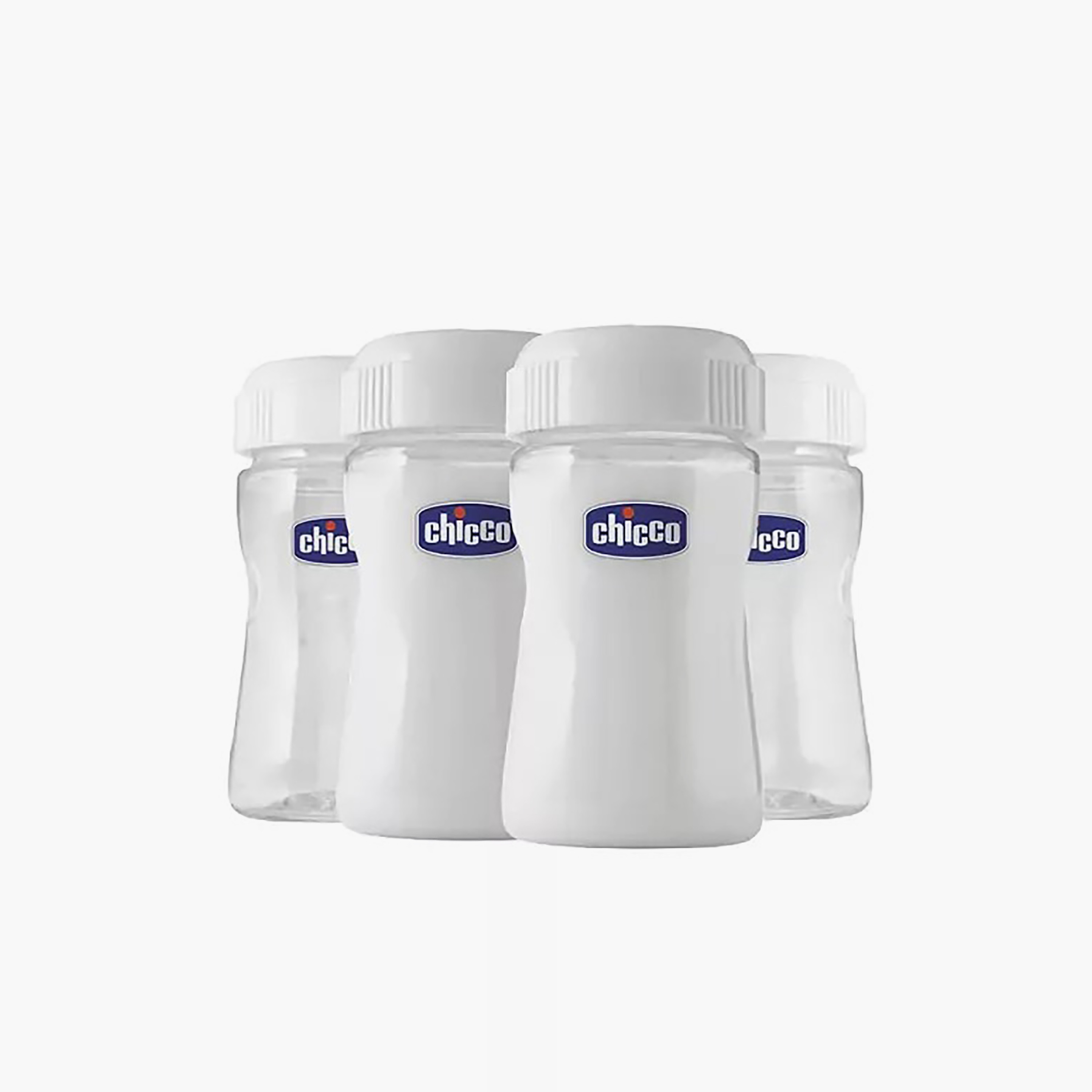 Chicco 4 Piece Breast Milk Storage Containers-baby-feeding-feedingbottles-bottlesandteats-image-1
