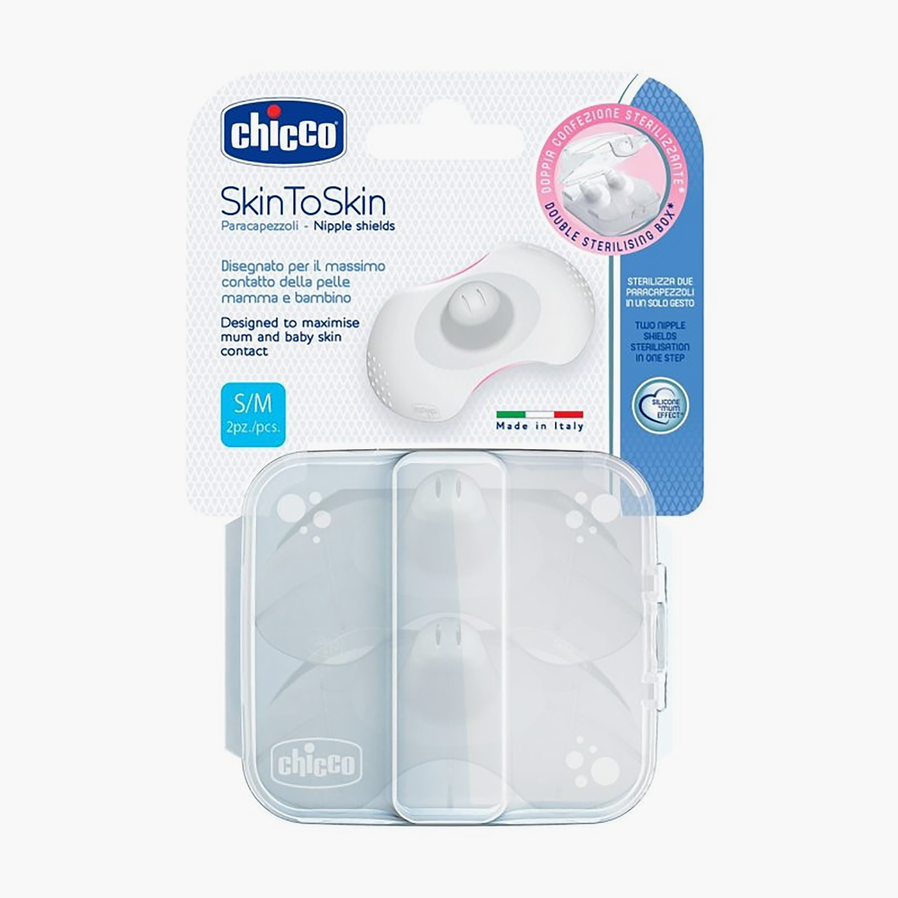 Chicco 2-Piece Silicone Nipple Shield, S-M-baby-feeding-breastfeedingandcare-image-1