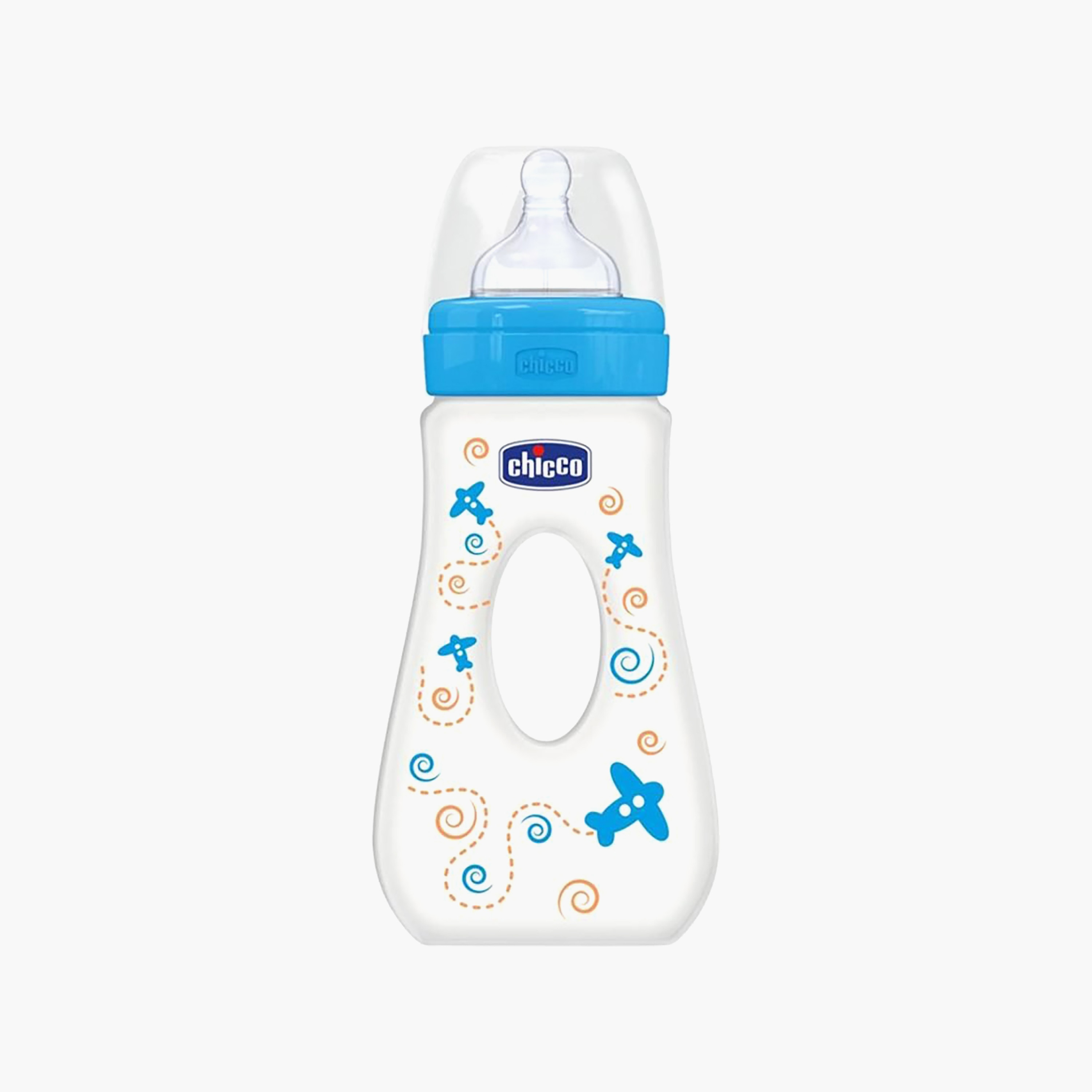 Chicco Well Being Travel Silicone Feeding Bottle, 240 ml-baby-feeding-feedingbottles-bottlesandteats-image-1