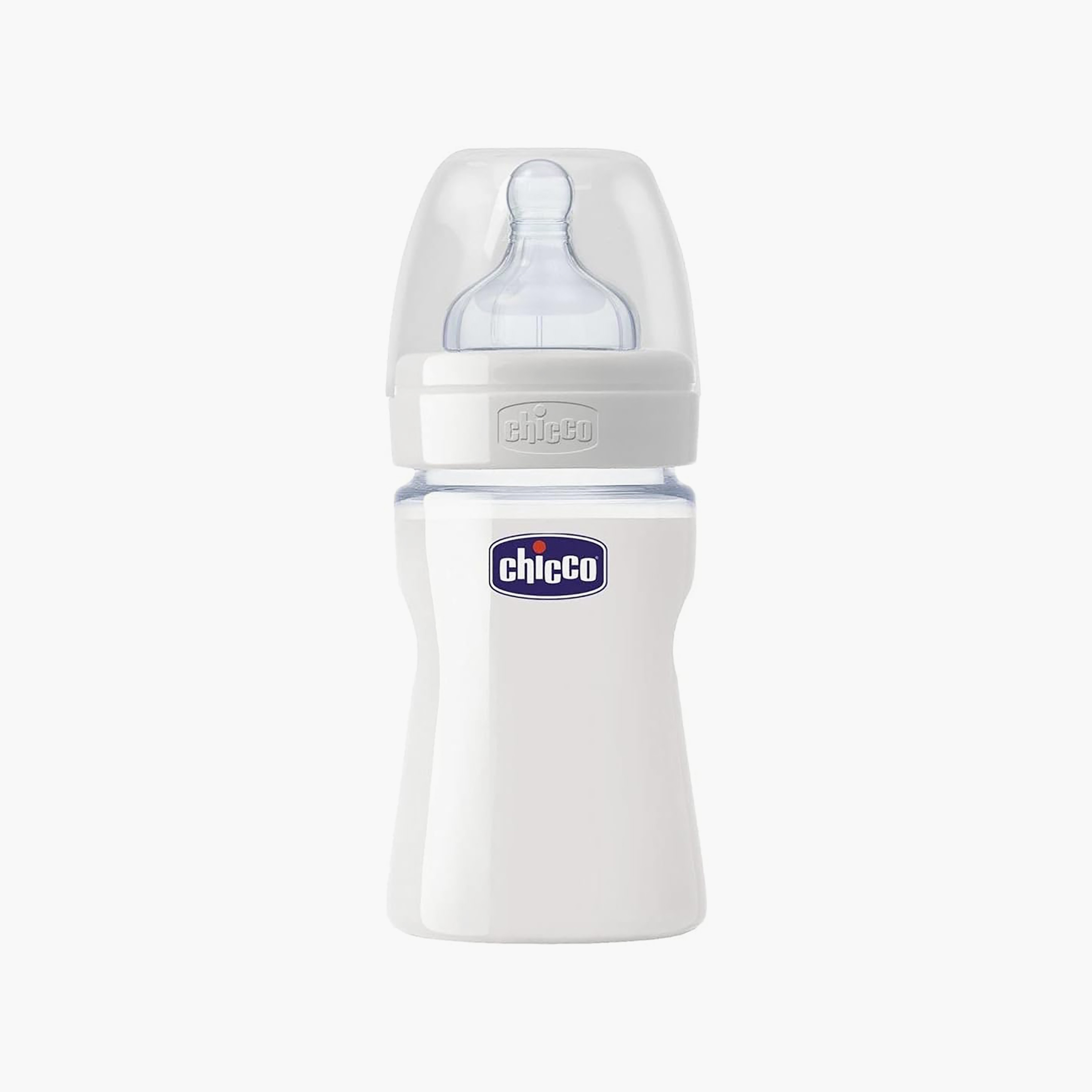 Chicco Well Being Silicone Glass Feeding Bottle, 150 ml-baby-feeding-feedingbottles-bottlesandteats-image-1