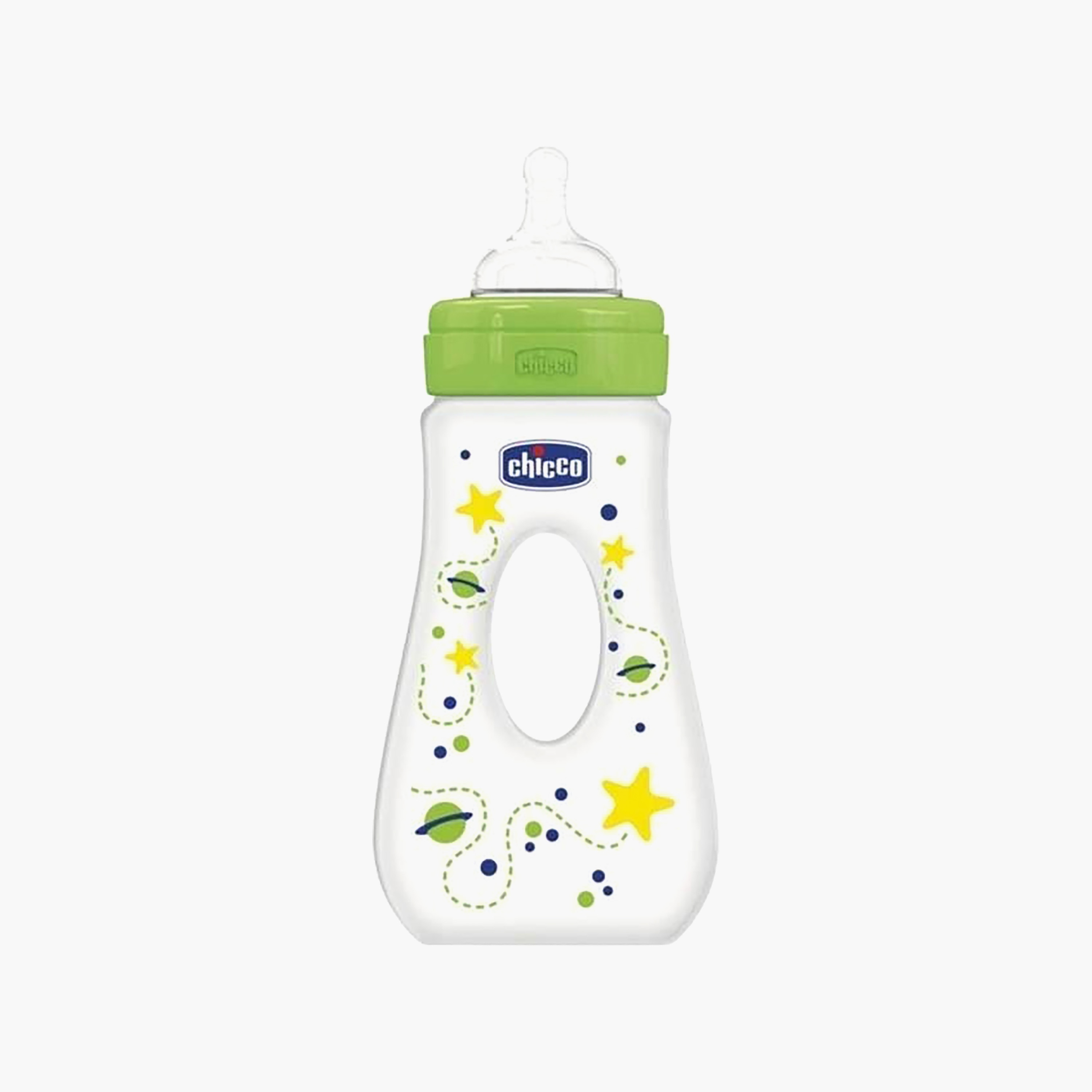 زجاجة رضاعة سيليكون سريعة التدفق ويل بيينج ترافيل من شيكو، 240 مل-baby-feeding-feedingbottles-bottlesandteats-image-1